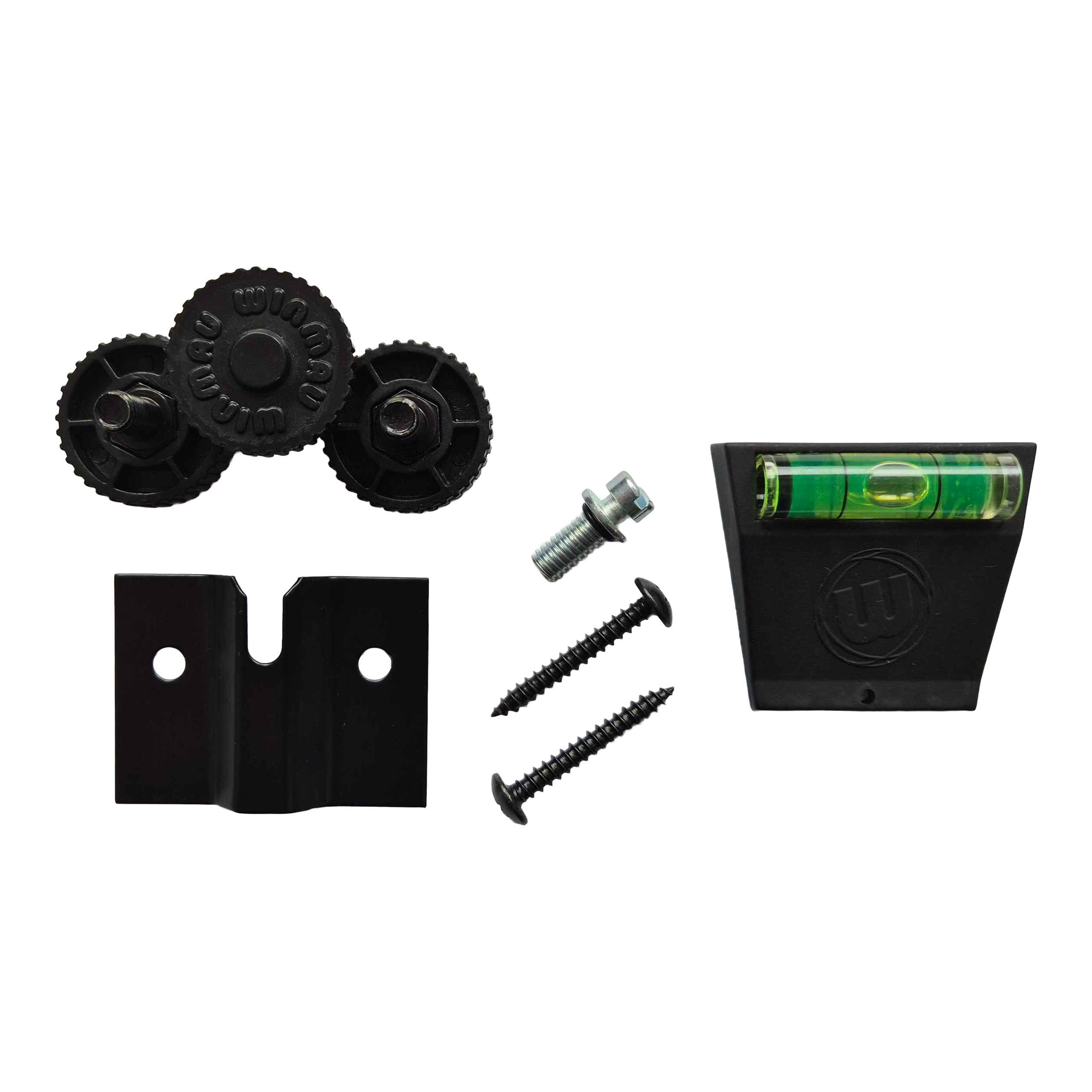 Kit di fissaggio a parete Winmau Blade X Das Foto zeigt das Winmau Blade X Fixing Set Wandbefestigung. Es handelt sich um eine Wandhalterung für Dartboards.