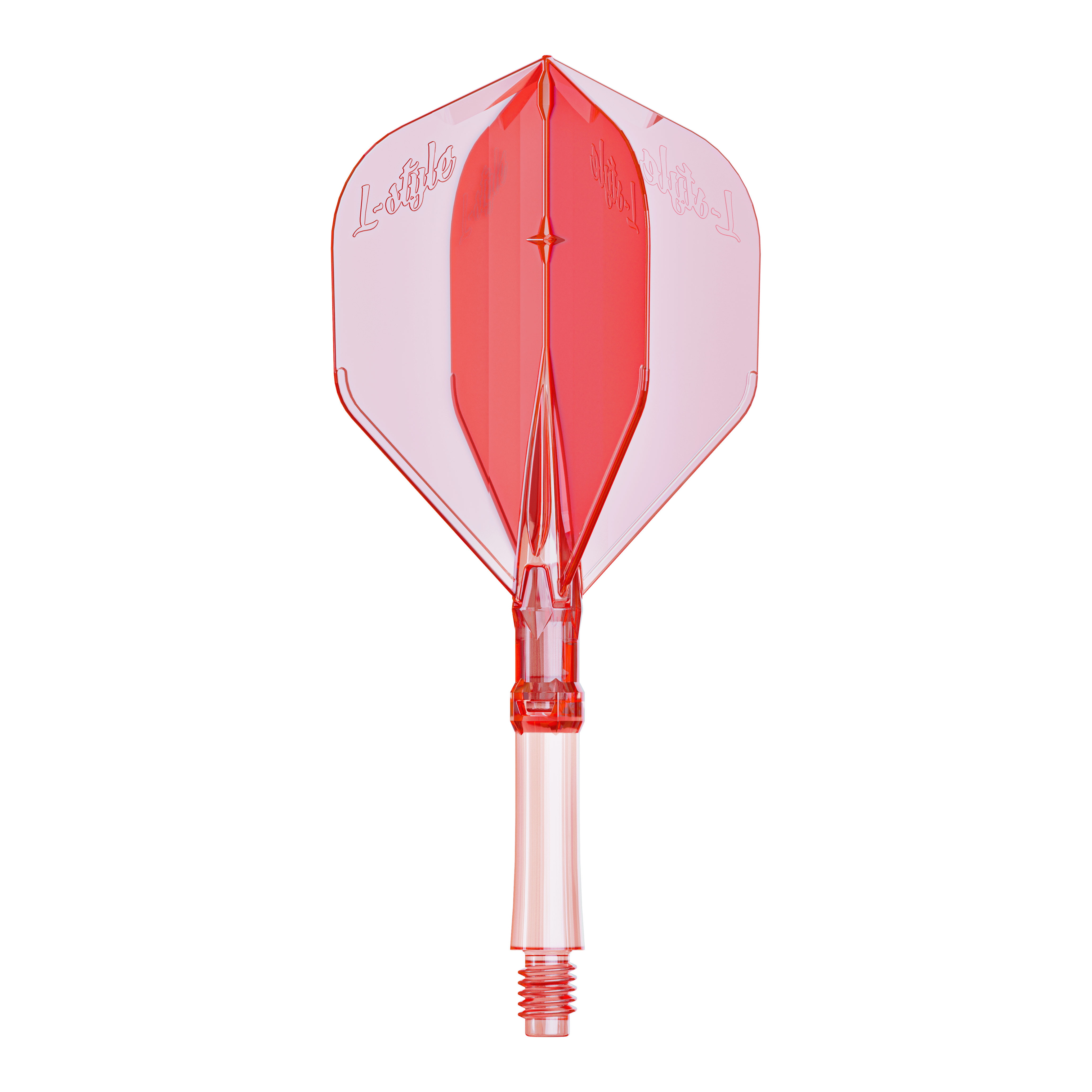 Alette L-Style L-System - Rosso trasparente Ein Flight-Zubehör für Darts in klarer roter Farbe. Geeignet für Dartspieler zur Individualisierung ihrer Darts.
