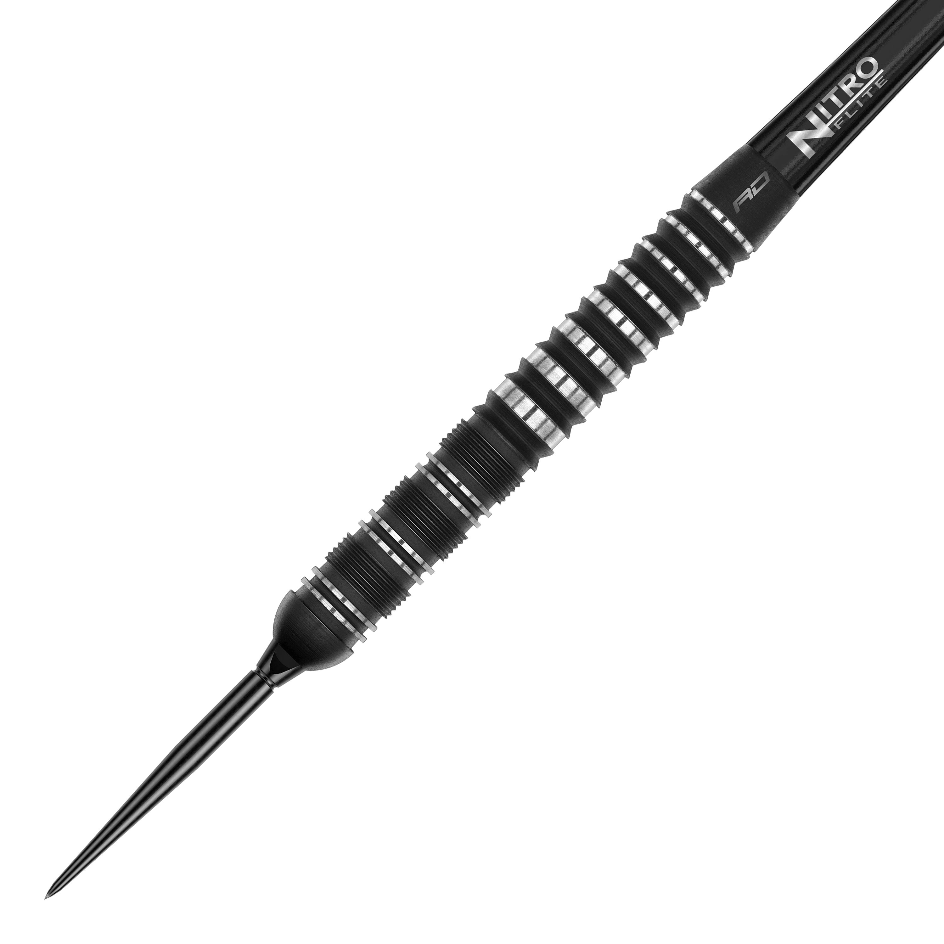 Freccette in acciaio Red Dragon Sable Parallel Switch Point Abgebildet sind die Red Dragon Sable Parallel Switch Point Steeldarts. Die Darts werden seitlich gezeigt und sind aus Metall gefertigt.