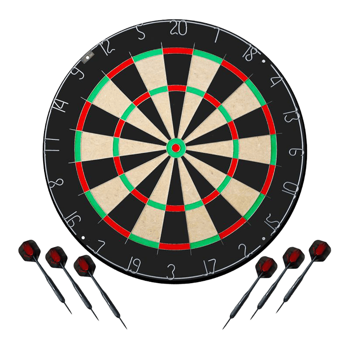 Set di freccette Karella BullOut con 2 set di freccette in acciaio