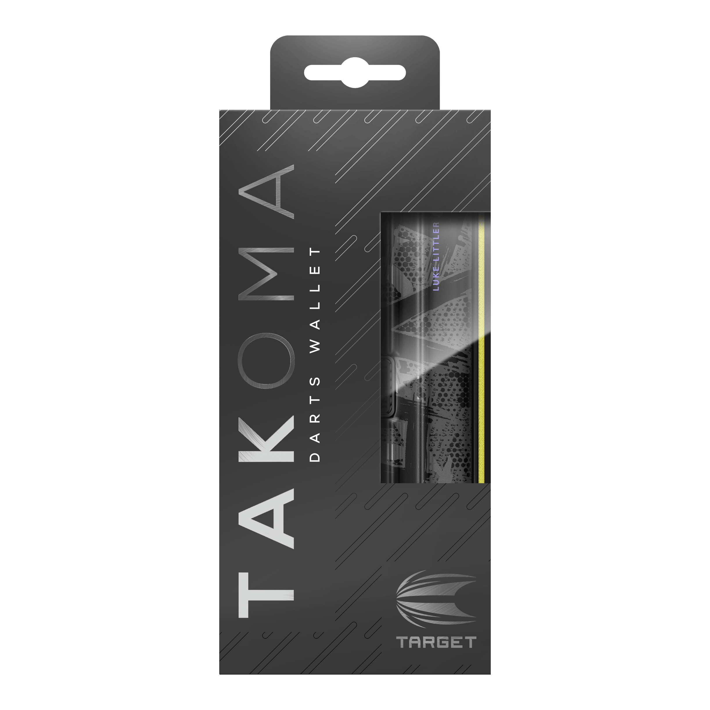 Custodia per freccette Luke Littler della serie Ghost di Takoma Das Bild zeigt das Takoma Ghost Series Luke Littler Dartcase. Das Dartcase kommt aus einer speziellen Sammlung und ist für Dartspieler entworfen.