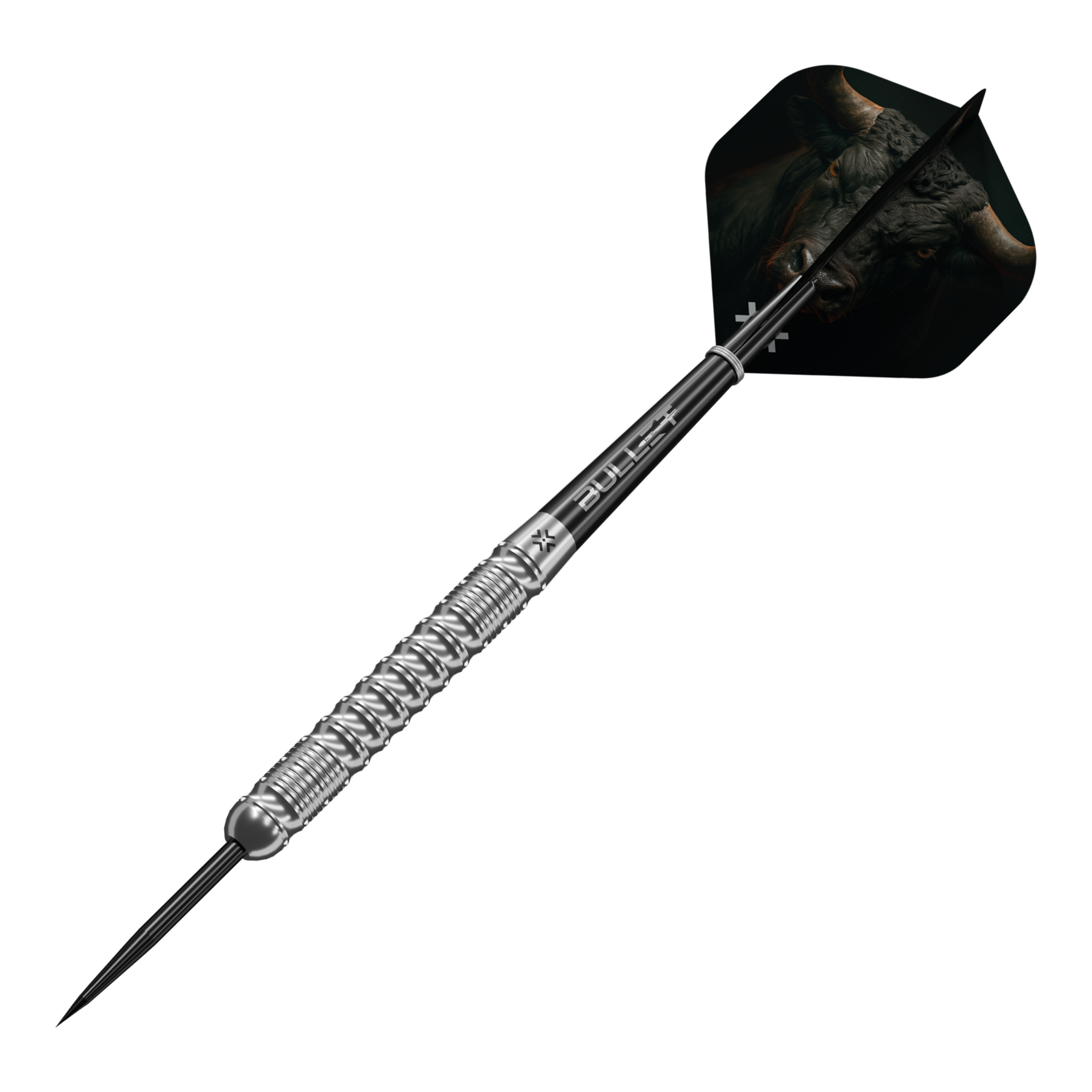Dieses Bild zeigt die Bullet Fury Steel Darts. Sie sind für Dartspieler entwickelt worden.