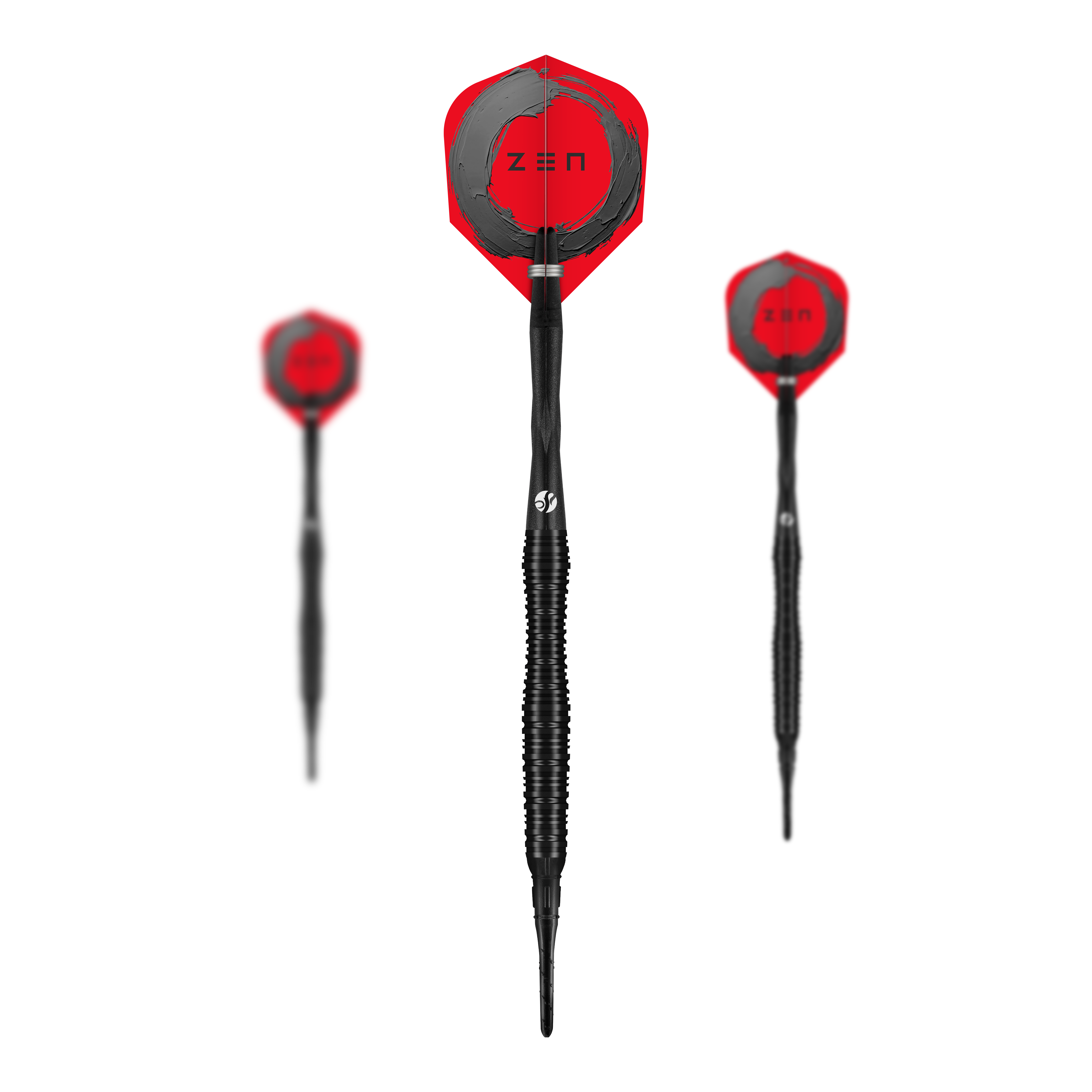 Freccette morbide Shot ZEN Scallop - 20 g Hier ist ein Set Shot ZEN Scallop Softdarts mit je 20 Gramm gezeigt. Das Set beinhaltet mehrere Softdarts in ansprechendem Stil.