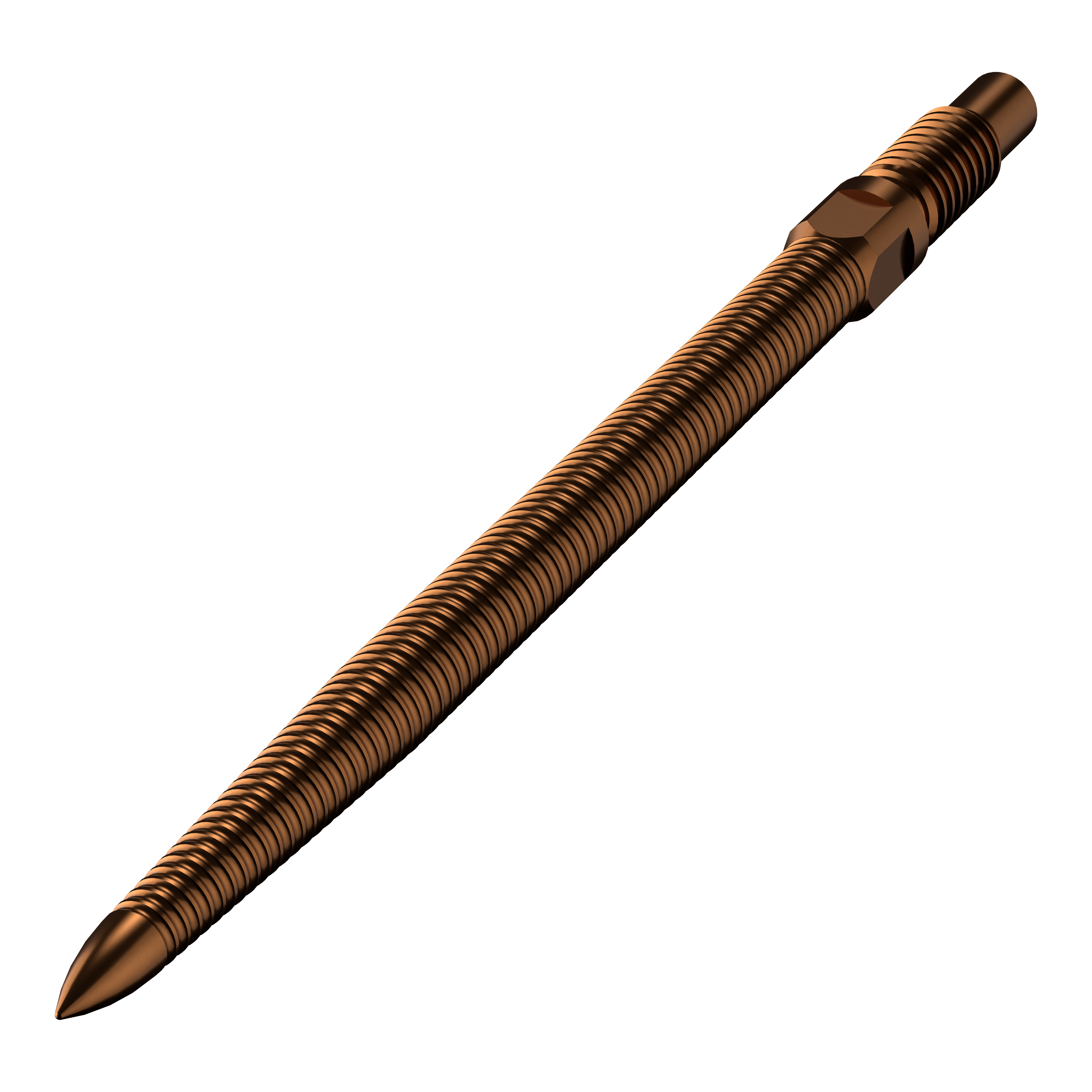 Punte per freccette Bulls NL Convertible Point - Micro Grip - Bronzo Abgebildet ist eine einzelne Dartspitze mit MicroGrip in Bronze. Die Länge der Spitze beträgt 32mm.