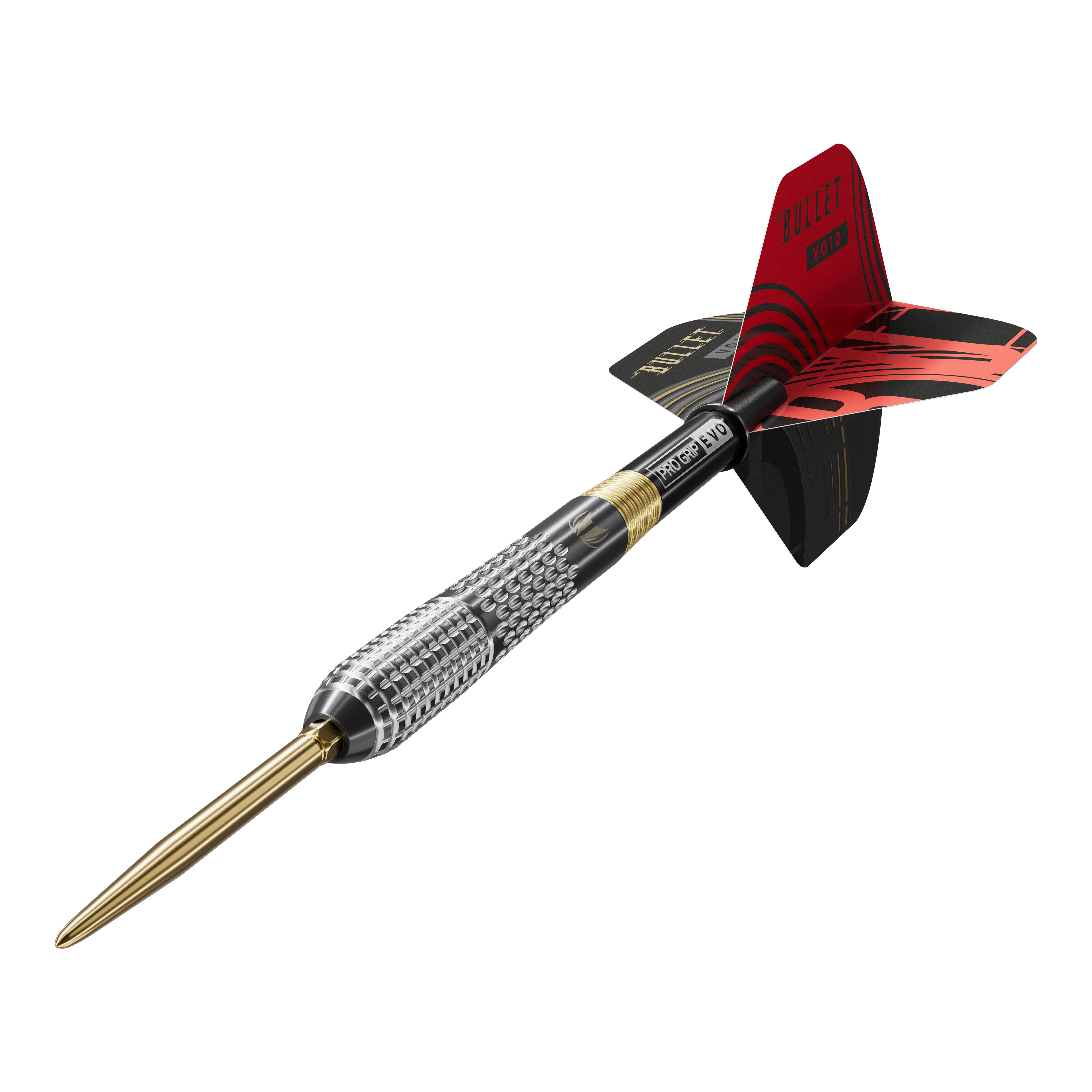 Freccette in acciaio Target Stephen Bunting GEN5 Void Swiss Point Dieses Bild zeigt die Target Stephen Bunting GEN5 Void Swiss Point Steeldarts. Das Set ist ideal für begeisterte Dartspieler und Fans von Stephen Bunting.