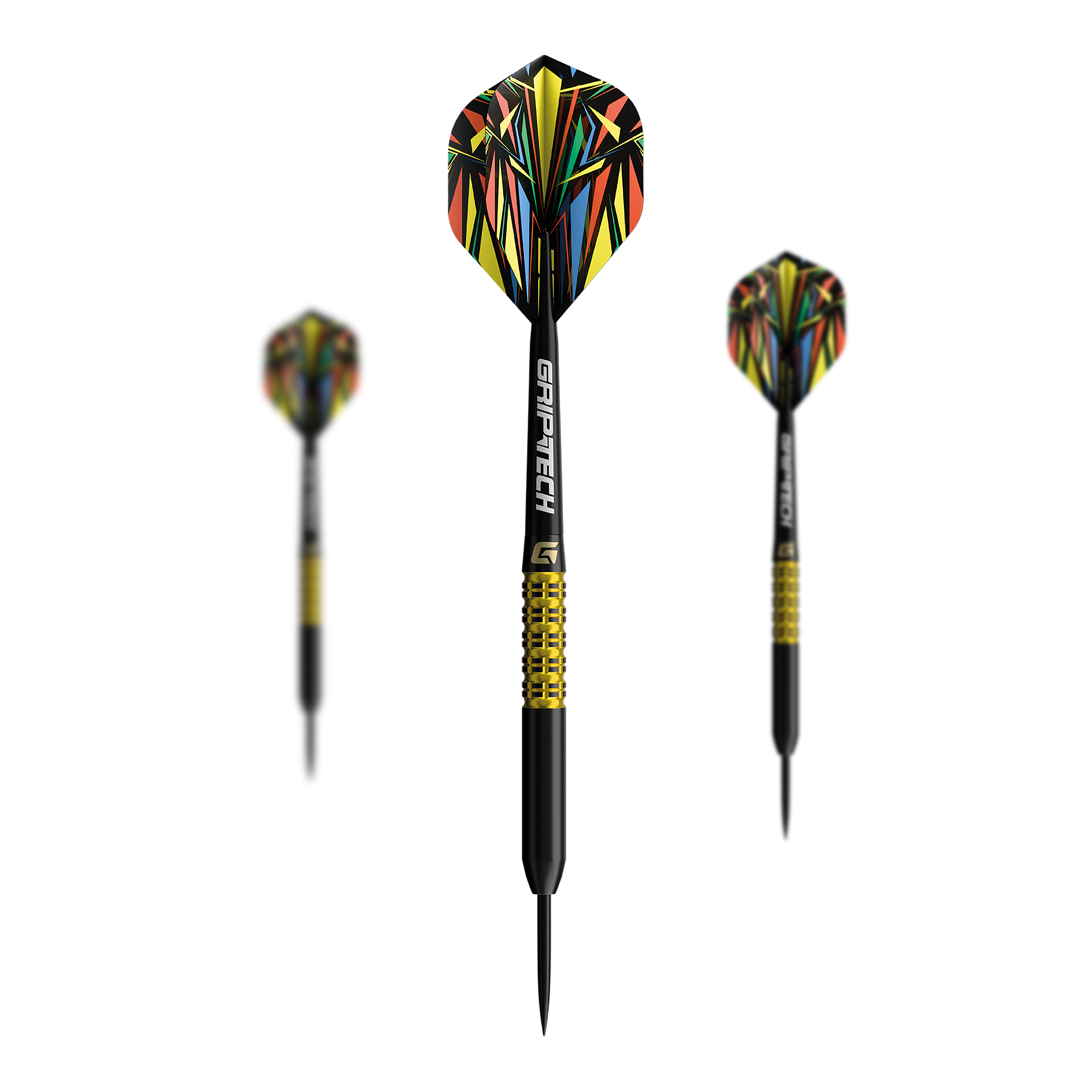 Freccette in acciaio al tungsteno giallo GOAT Athlete Das Bild zeigt einen gelben Tungsten-Steeldart. Das Produkt ist unter dem Namen 'GD7000770 GOAT Athlete Yellow Tungsten Steeldarts 1 Set' bekannt.
