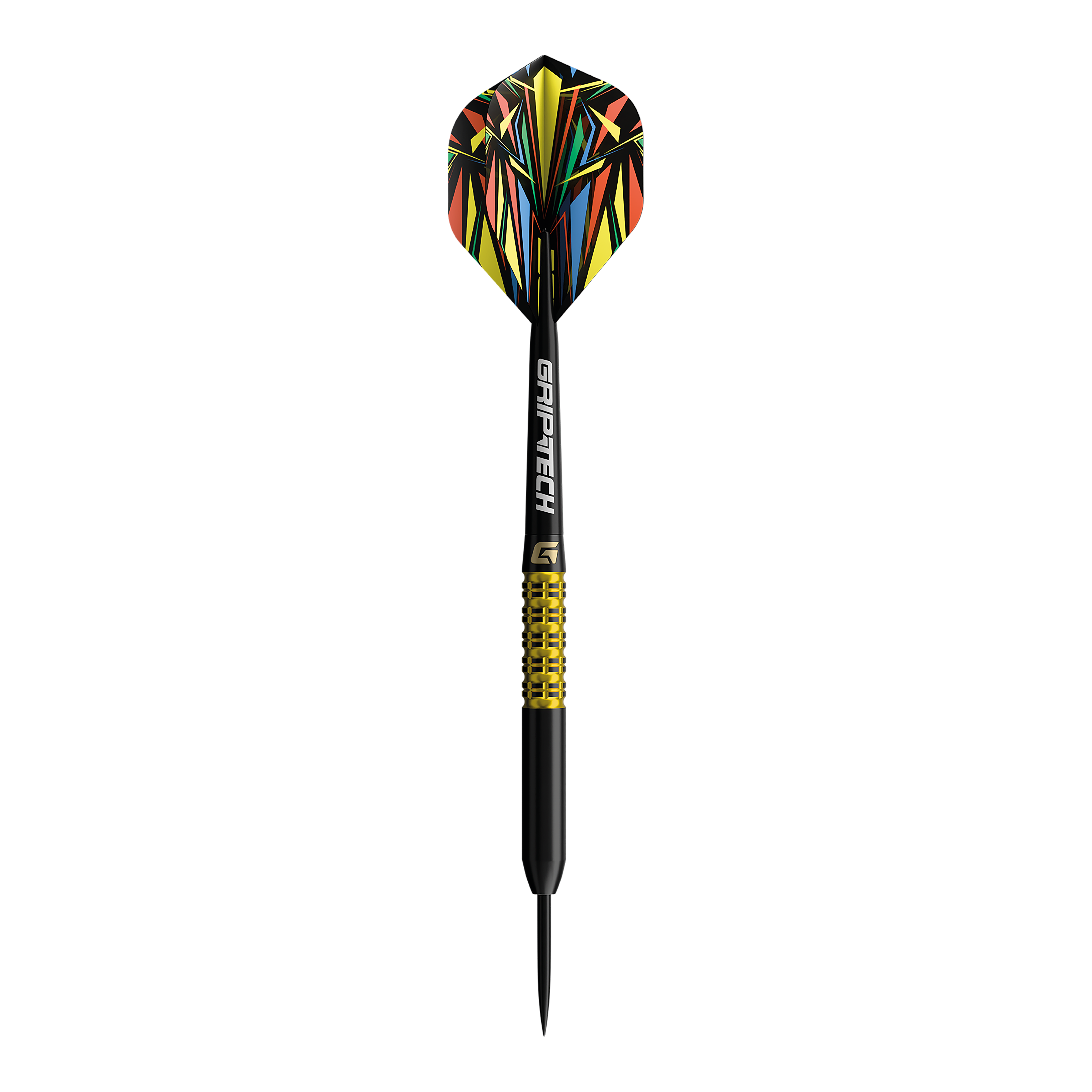 Freccette in acciaio al tungsteno giallo GOAT Athlete Zu sehen ist ein gelber Tungsten-Steeldart. Die Bezeichnung im Dateinamen lautet 'GD7000770 GOAT Athlete Yellow Tungsten Steeldarts 1'.