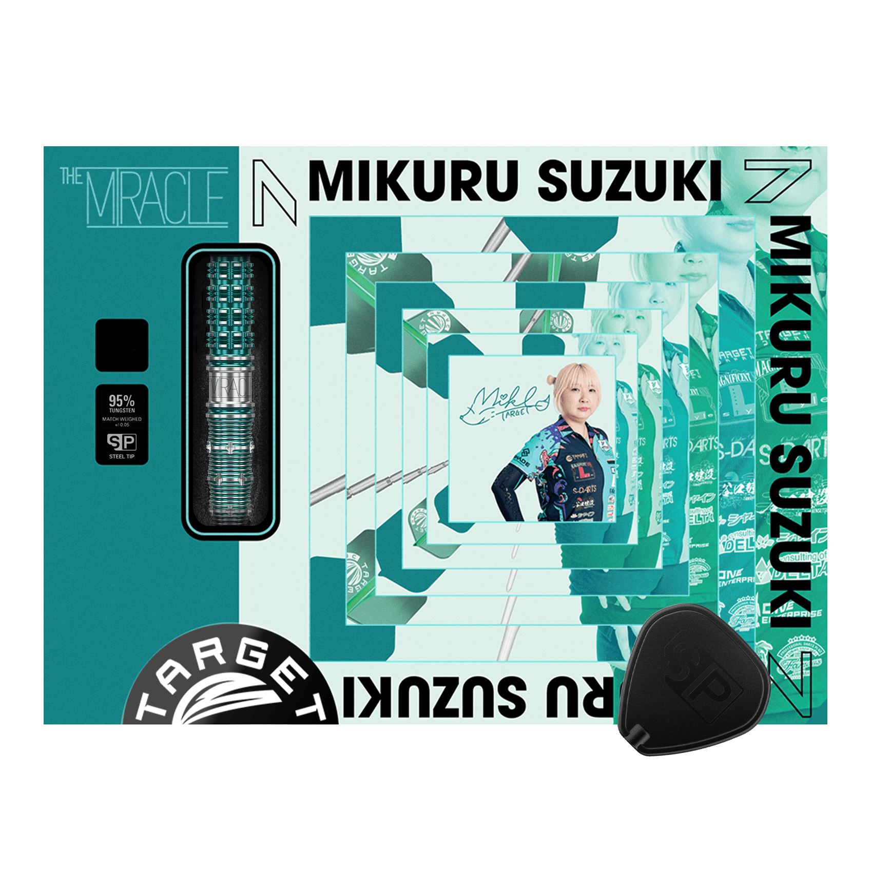 Target Japan Mikuru Suzuki The Miracle GEN7 Swiss Point Steeldarts - 23 g Hier sieht man Target Japan Mikuru Suzuki The Miracle GEN7 Swiss Point Steeldarts - 23g. Die Steeldarts beeindrucken durch ihre Form und Verarbeitung.