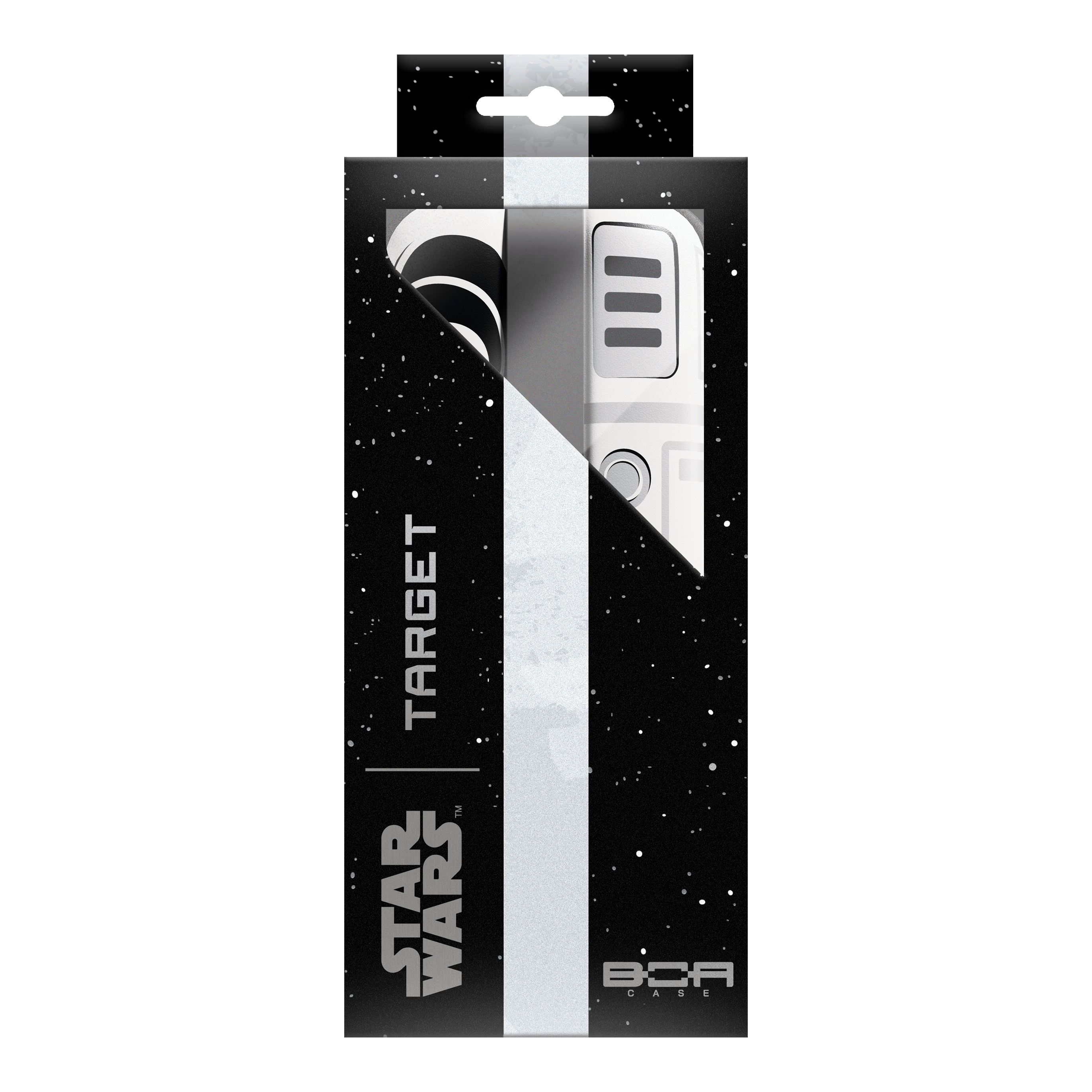 Portafreccette Target Star Wars Boa - Stormtrooper Zu sehen ist das Target Star Wars Boa Dartcase mit Stormtrooper-Motiv. Das Etui ist praktisch für den Transport und die sichere Aufbewahrung von Darts.