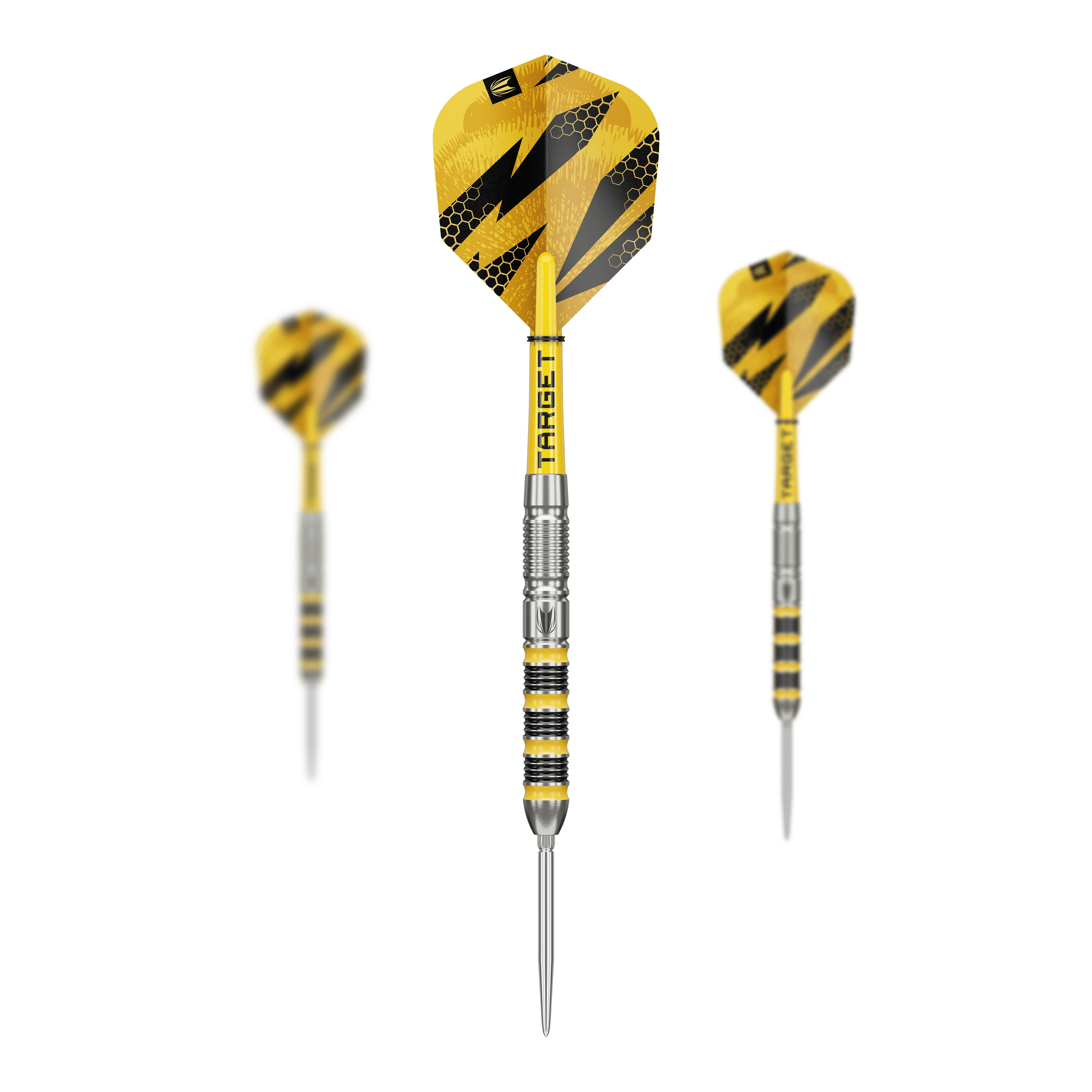 Freccette in acciaio Target Buzz 01 Swiss Points Abgebildet sind die Target Buzz 01 Swiss Points Steeldarts. Diese Darts sind robust und präzise gefertigt.