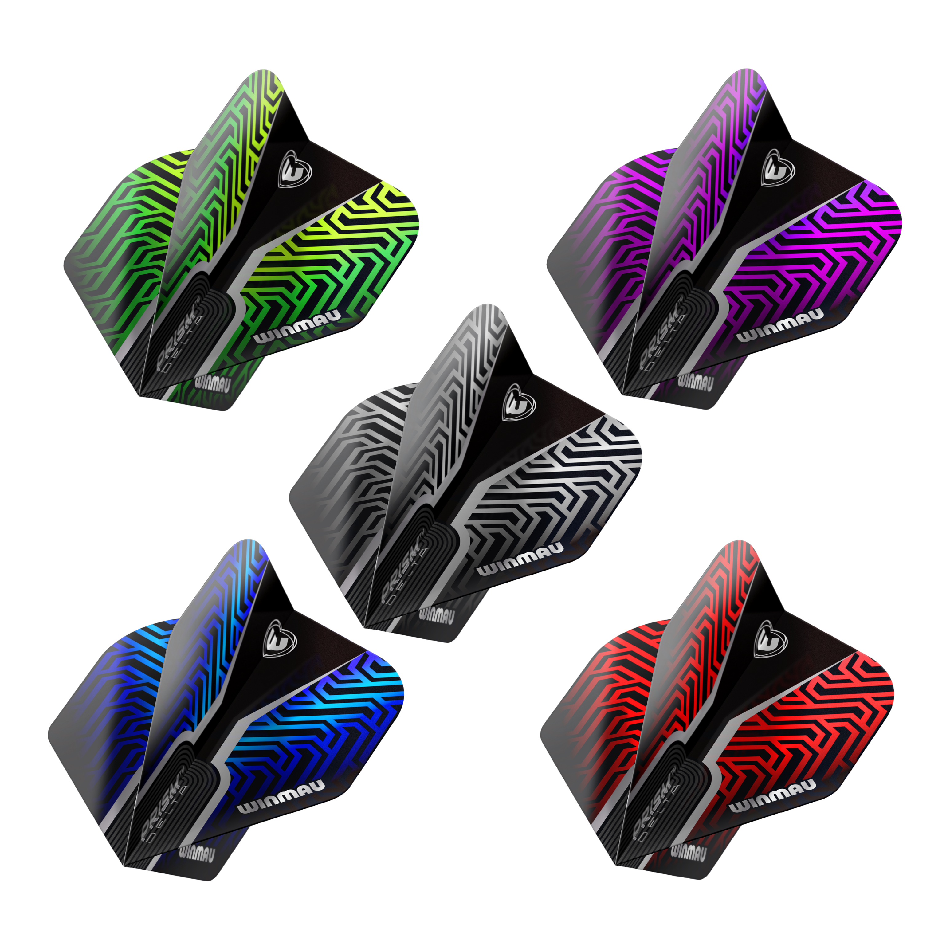 Collezione di voli standard Winmau Prism Delta No2 Abgebildet ist die Winmau Prism Delta No2 Standard Flight Collection. Die Flights sind für Dartpfeile konzipiert.