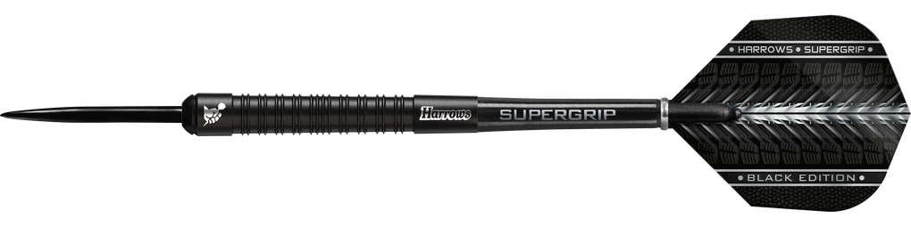 Freccette in acciaio Harrows Supergrip Black Edition