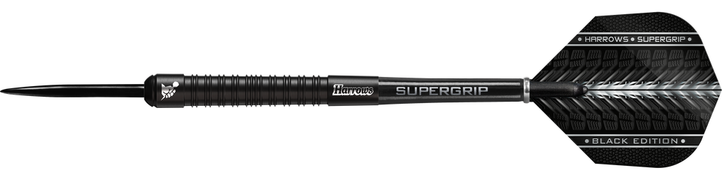 Freccette in acciaio Harrows Supergrip Black Edition