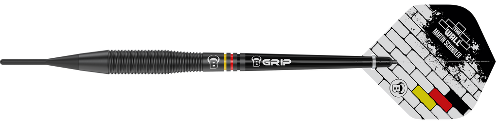 Bulls Martin Schindler The Wall freccette morbide in ottone nero - 18 g