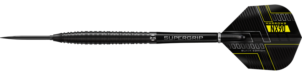Freccette in acciaio coniche Harrows NX90 Black Edition Quick Point