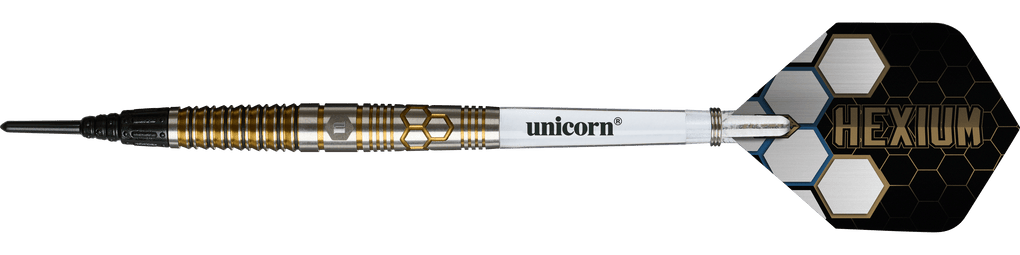 Freccette morbide Unicorn Hexium Style 03 Oro e Nero - 23 g