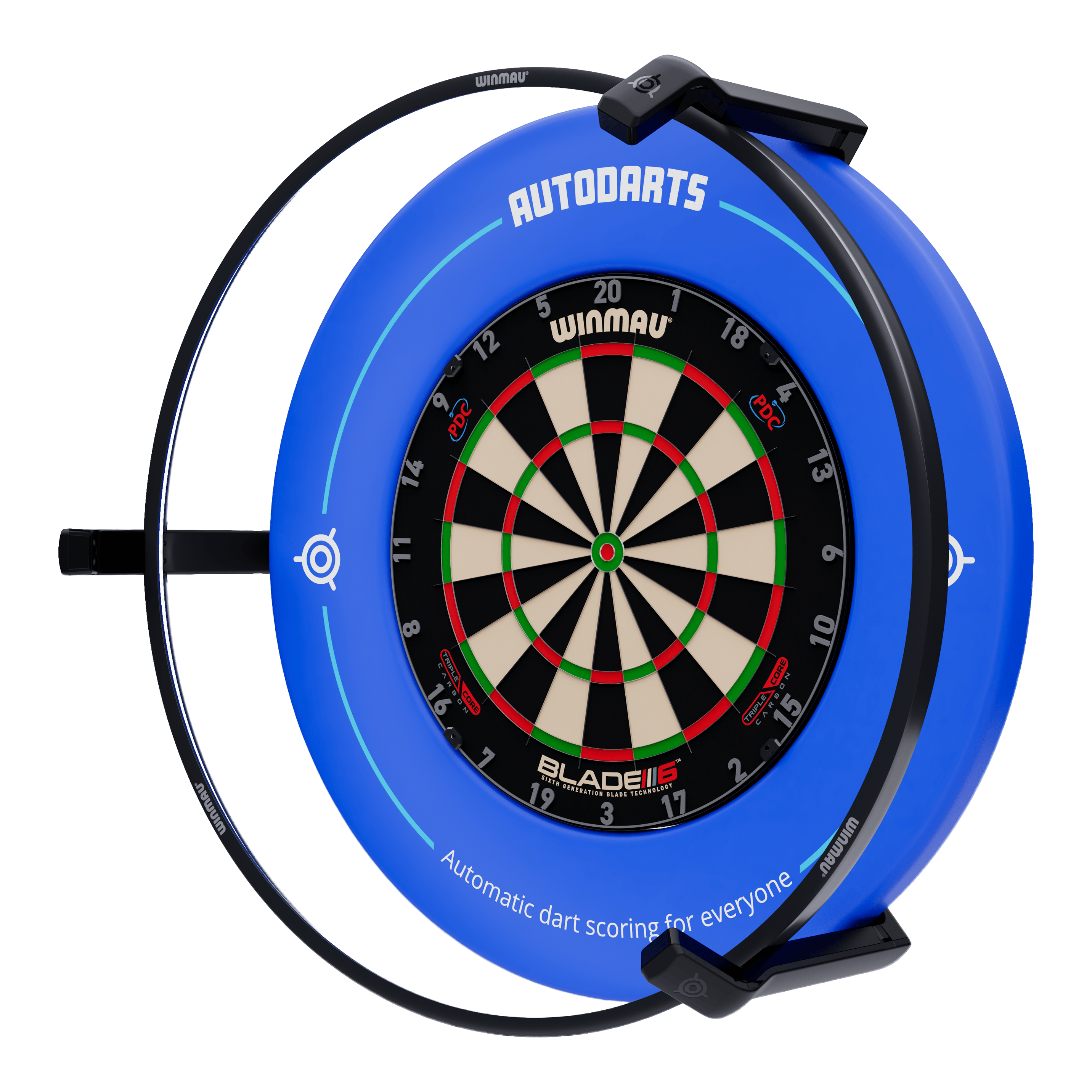 Sistema di punteggio automatico Autodarts Vantage Das Bild zeigt das Autodarts Vantage Auto-Scoring-System. Das Produkt ist nicht näher beschrieben.
