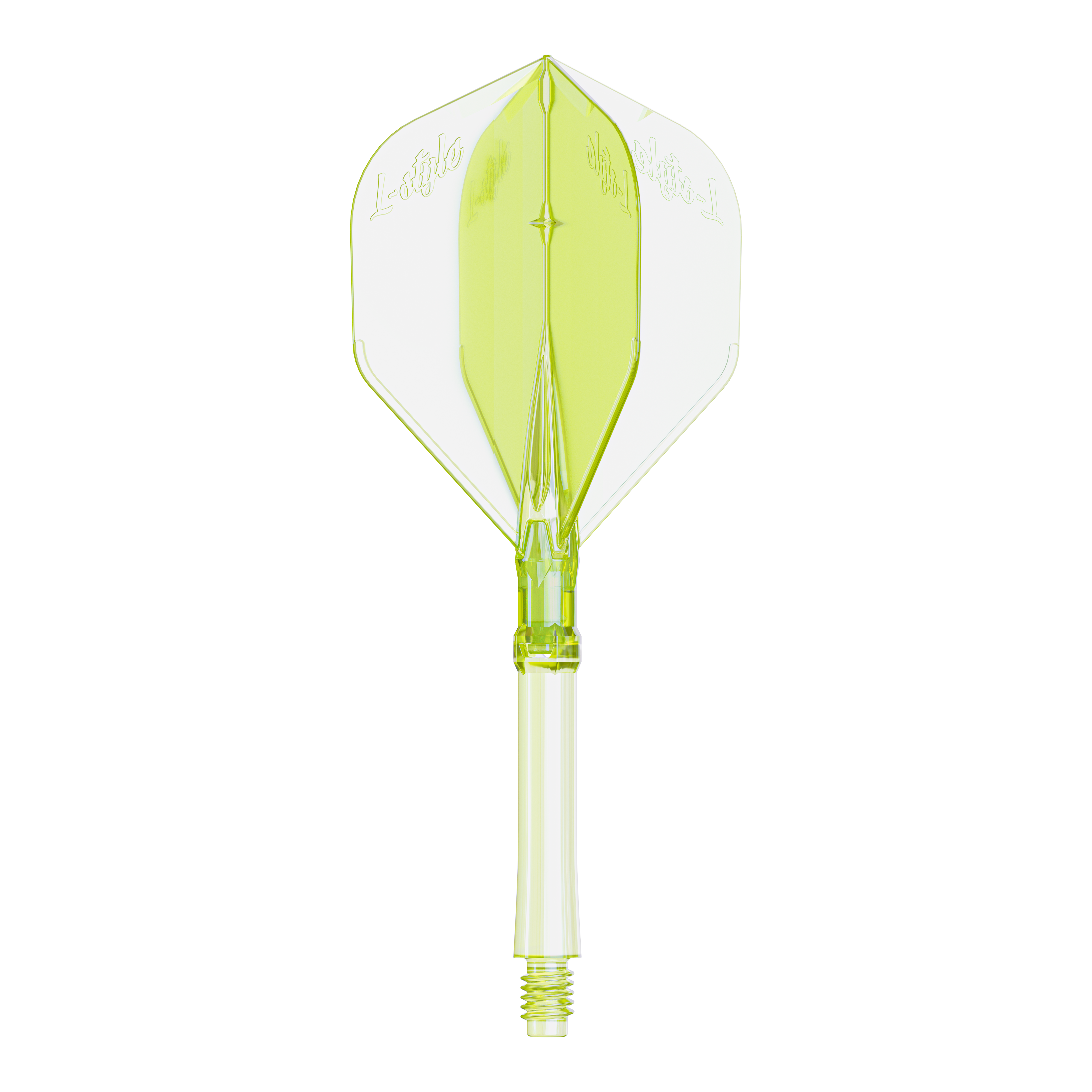 Voli L-Style L-Sytem - Giallo neon Abgebildet ist ein Dartflight in Neon-Gelb, große Größe, für das L-Style L-System. Das Produkt ist speziell für Dartspieler entwickelt.