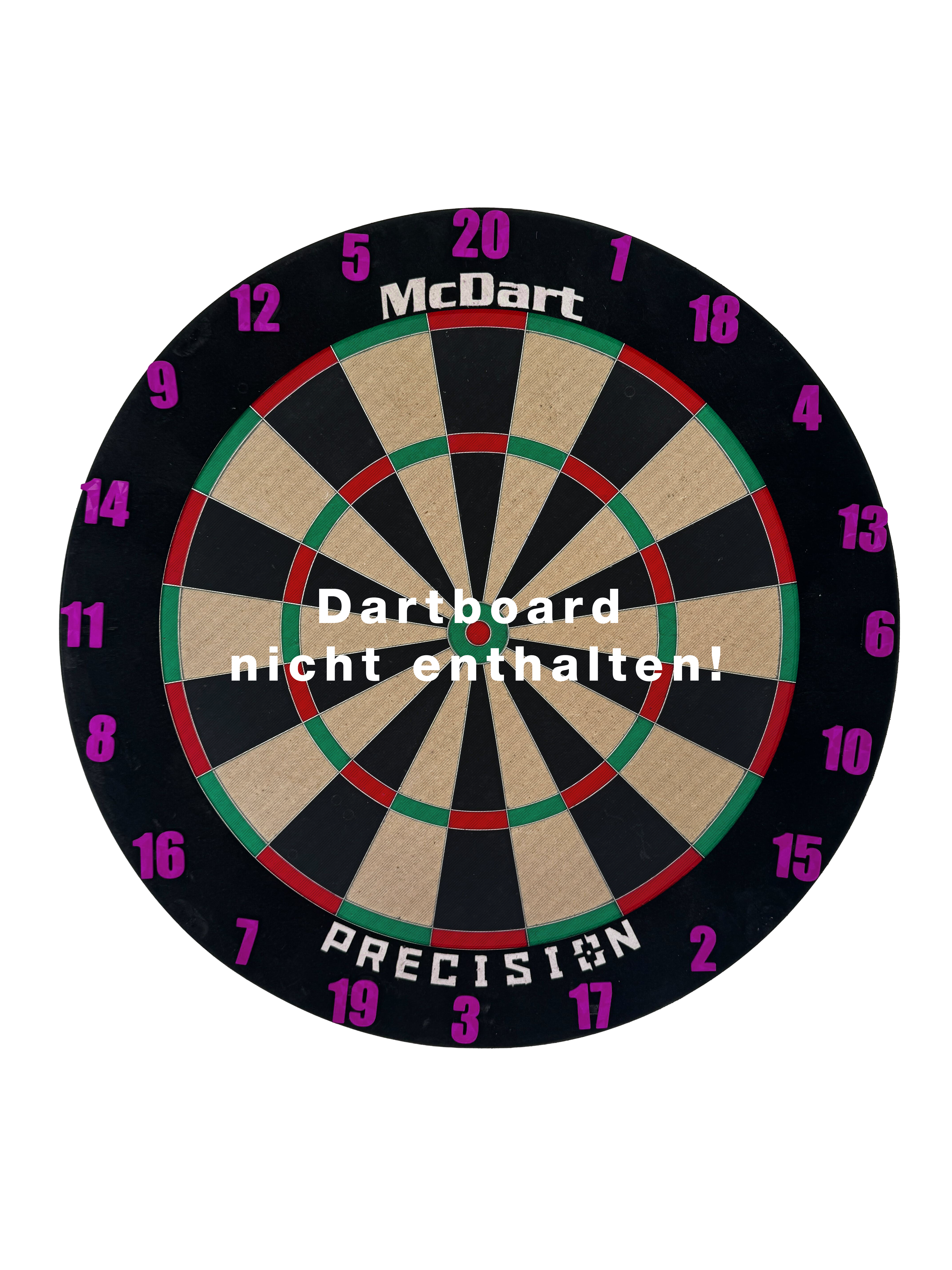Anelli numerati per freccette McDart / Anello numerato classico Ein lila Board im klassischen Design wird auf dem Foto dargestellt. Das schlichte Design steht im Vordergrund.