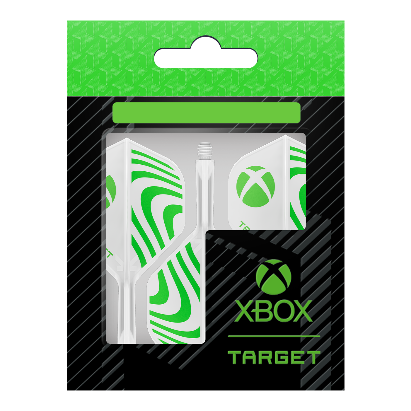 Target Xbox K-Flex No2 Standard Flights - Bianco Das Foto zeigt die Target Xbox K-Flex No2 Standard Flights - Weiß. Die Dart-Flights sind weiß und für Xbox entworfen.