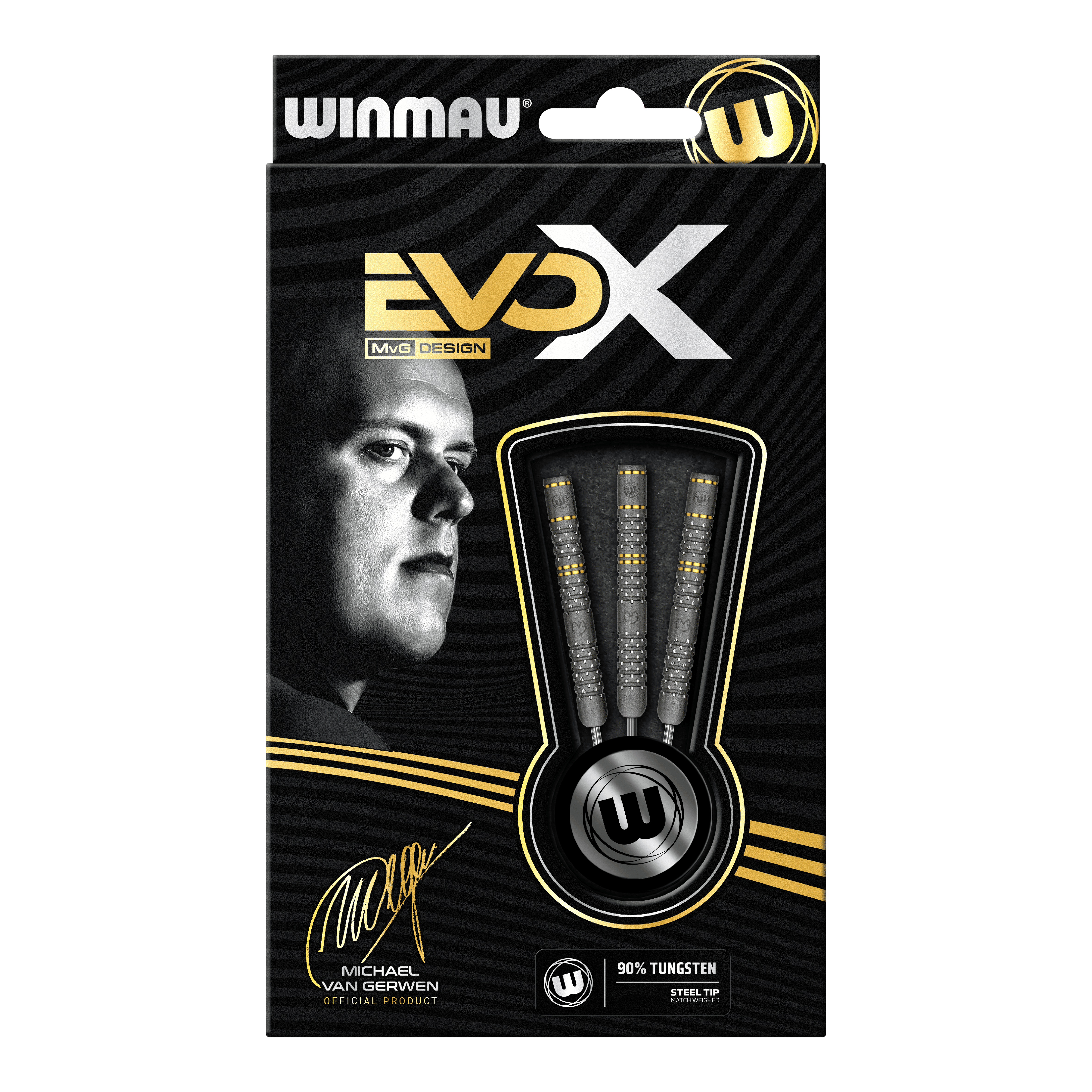 Freccette Winmau Michael Van Gerwen Evo-X in acciaio - 22,5 g