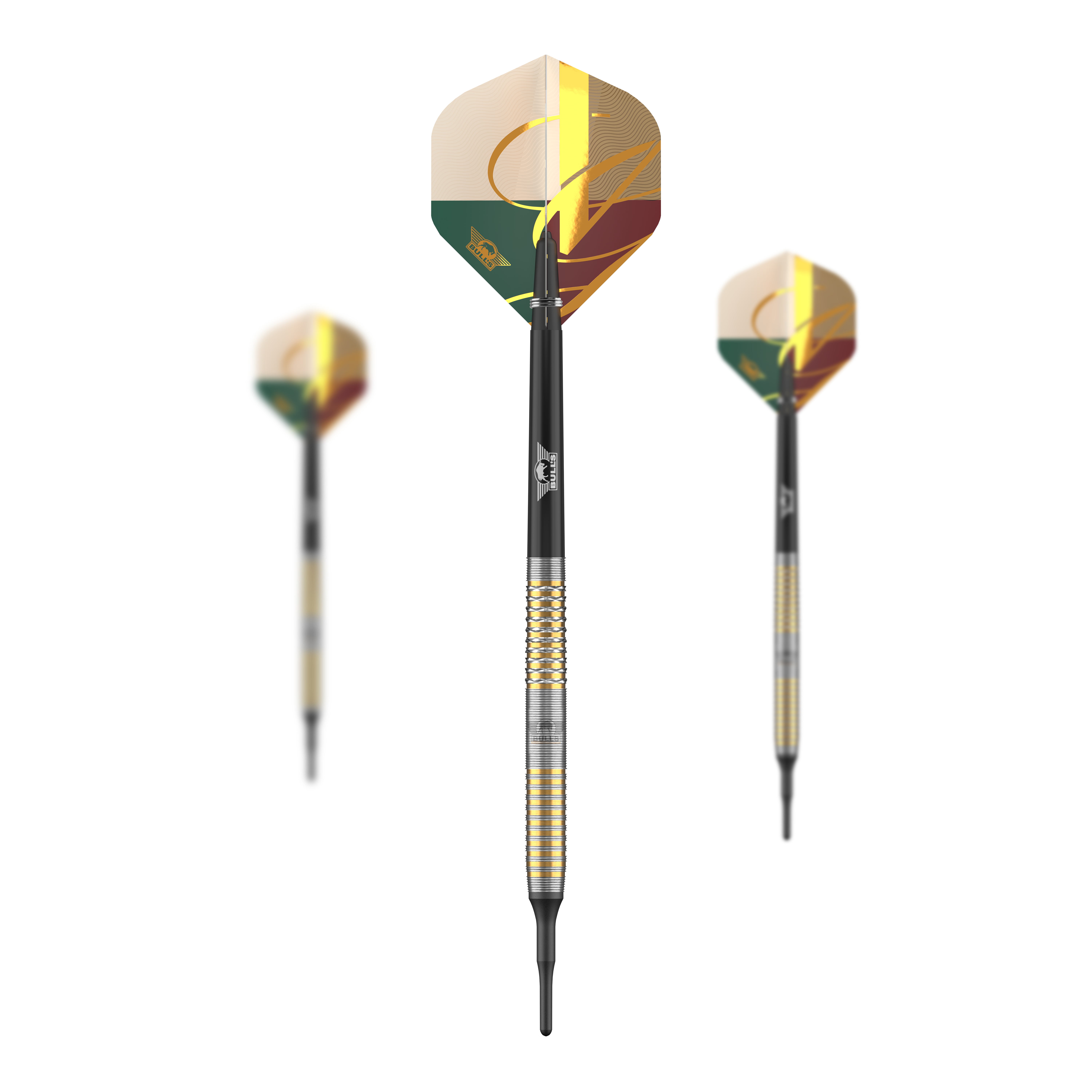 Freccette morbide Bulls NL Vintage Ghost - 20 g Abgebildet ist das Produkt Bulls NL Vintago Ghost Softdarts - 20g. Die Darts sind für das Softdartspiel konzipiert.