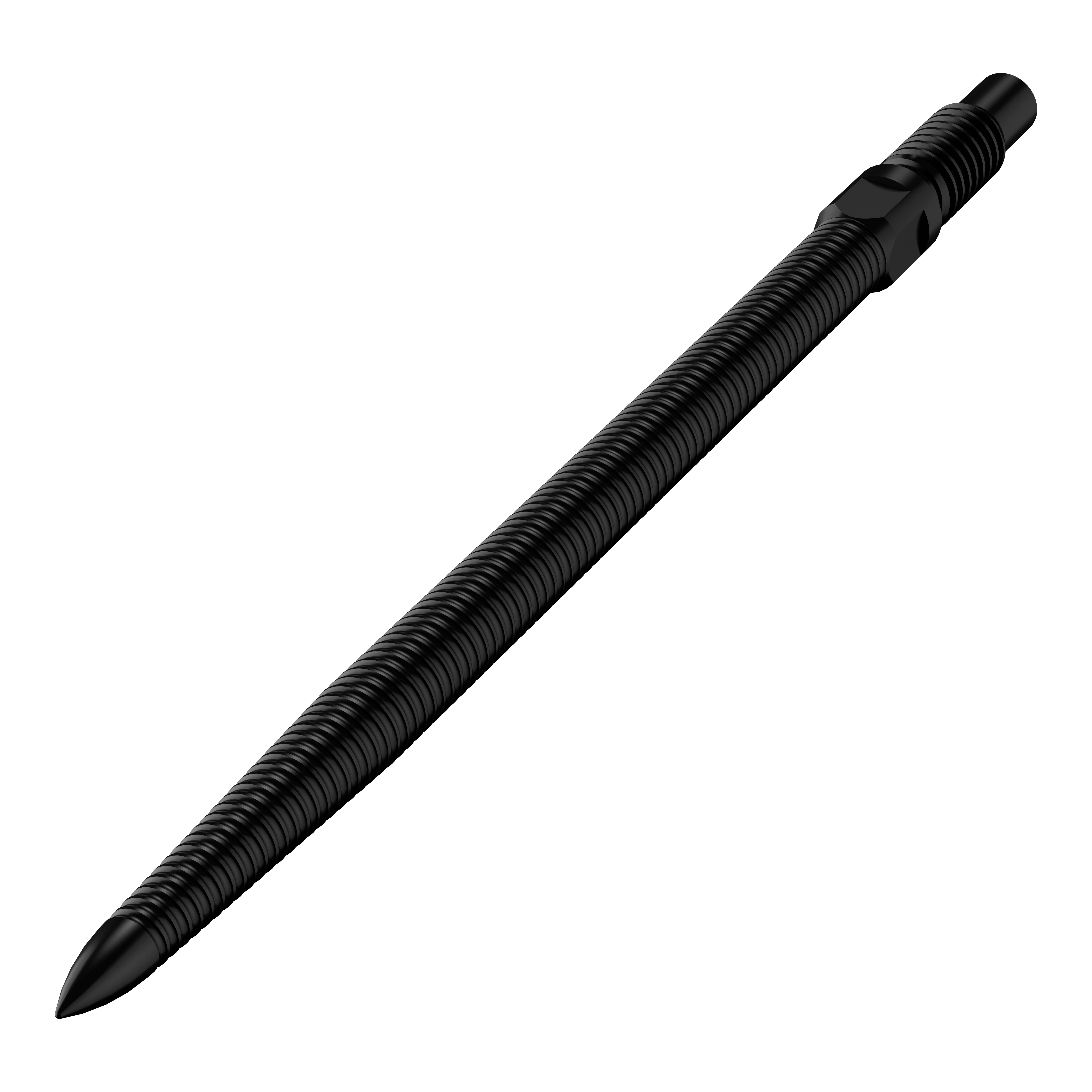 Punte per freccette Bulls NL Convertible Point - Micro Grip - Nere Hier sieht man das Produkt BU57705_BullsNL_Convertible_Points_MicroGrip_Schwarz_36mm_2. Es zeigt schwarze umwandelbare Dartspitzen mit MicroGrip und einer Länge von 36 mm.