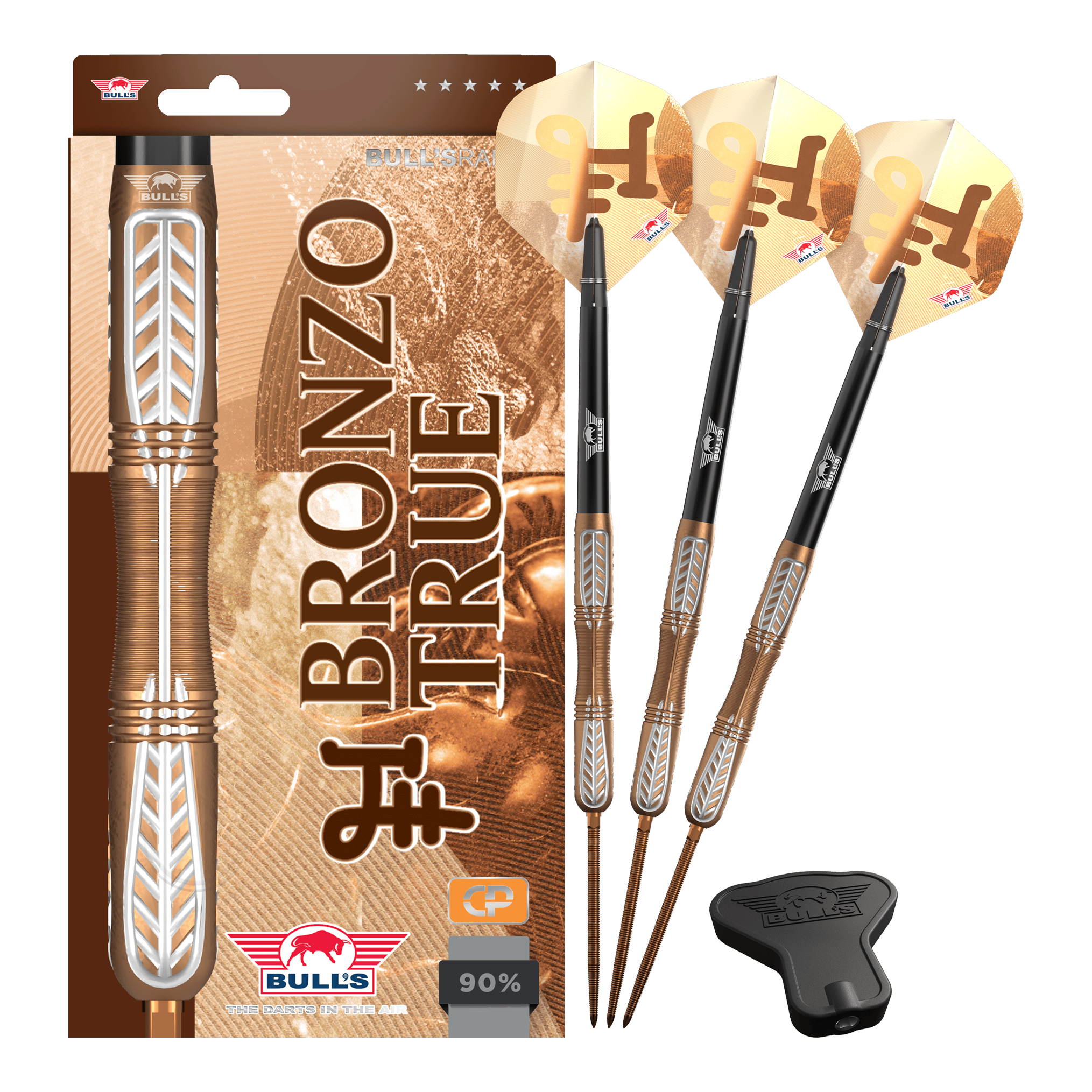 Freccette in acciaio Bulls NL Bronzo True Convertible Point Freccette in acciaio Bulls NL Bronzo True Convertible Point
