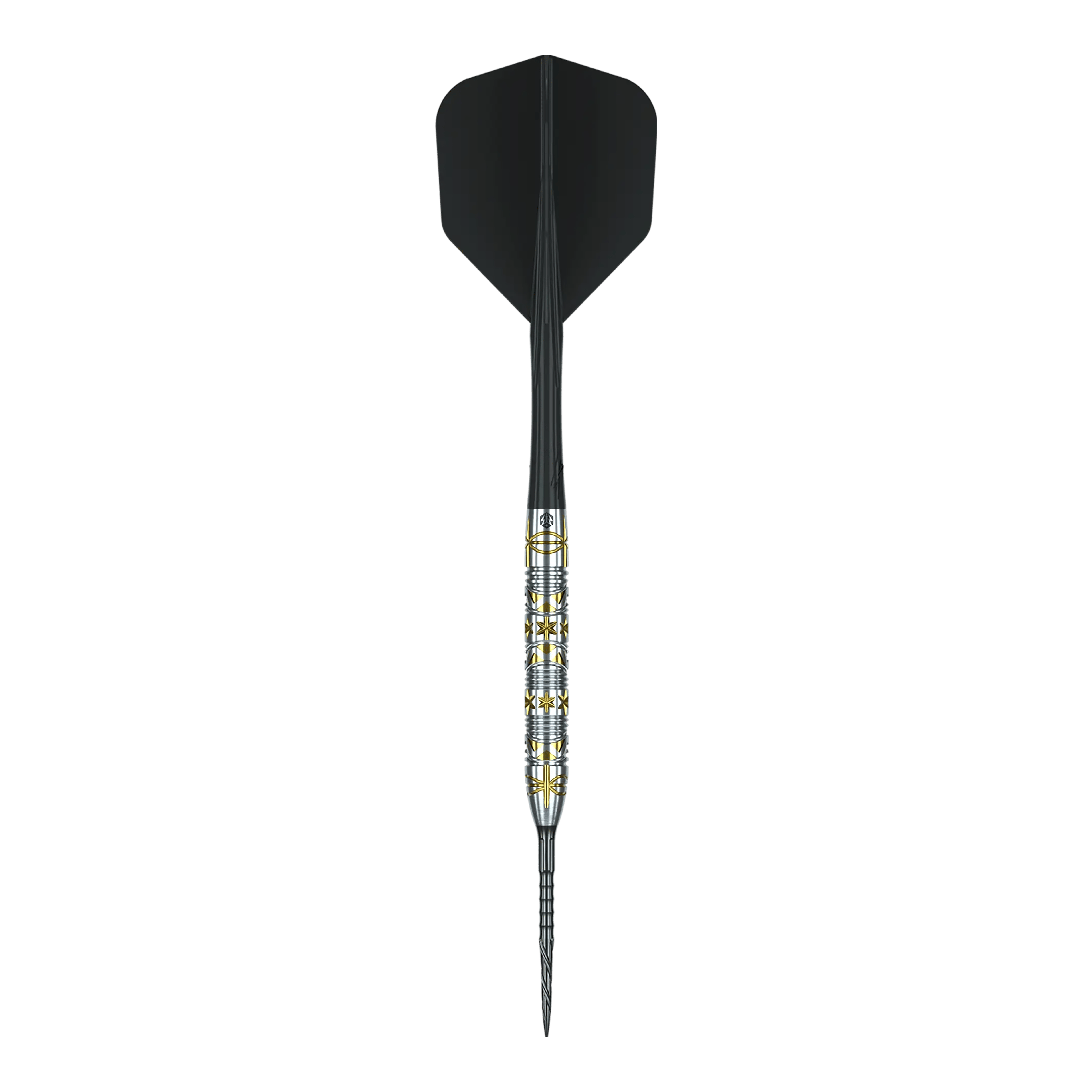 Auf dem Foto sieht man die Caliburn Halo H1 Steeldarts mit 22,5 g. Die Darts haben ein modernes Design und eignen sich für Turniere und Freizeit.