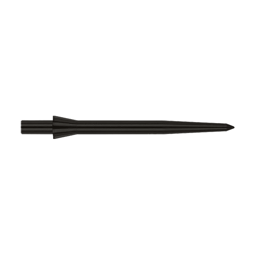 Punte per freccette in acciaio Red Dragon Raptor Plain Black - 30 mm Dies ist eine schwarze Steeldartspitze der Marke Red Dragon, Modell Raptor Plain Black. Sie ist 28 mm lang und hat ein schlichtes, elegantes Design.