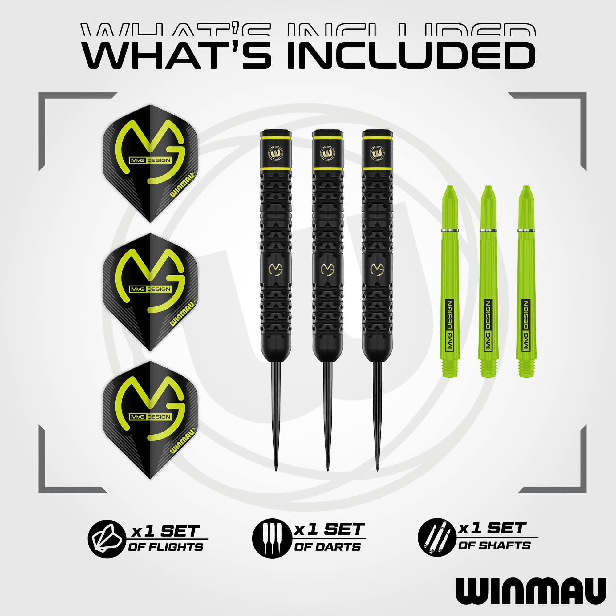 Freccette Winmau Michael Van Gerwen in acciaio - 21 g Freccette Winmau Michael Van Gerwen in acciaio - 21 g