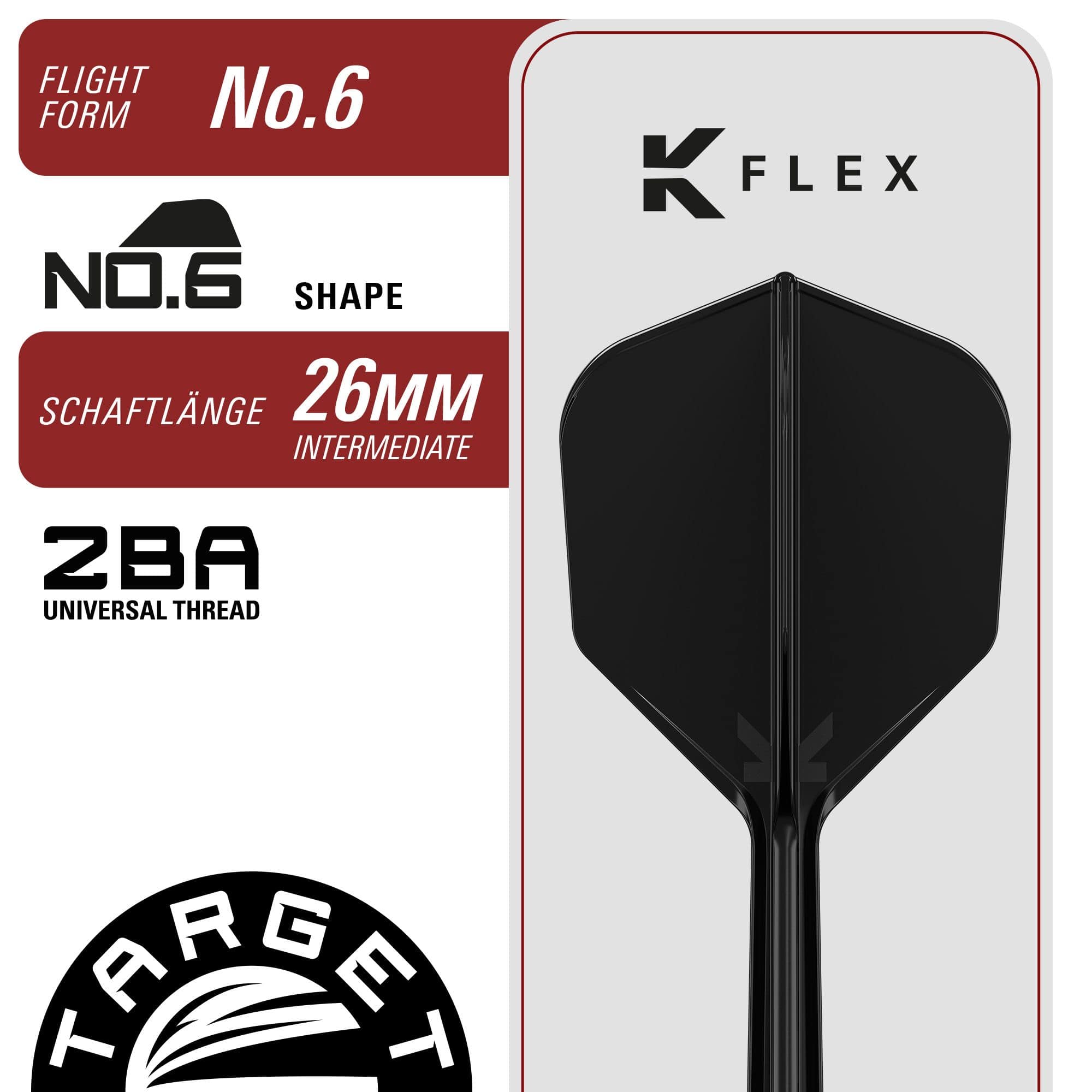 Freccette morbide Target Black Marque Spinel - 21,5 g Die Target Black Marque Spinel Softdarts mit 21,5g sind abgebildet. Diese Darts bieten präzise Kontrolle beim Spiel.