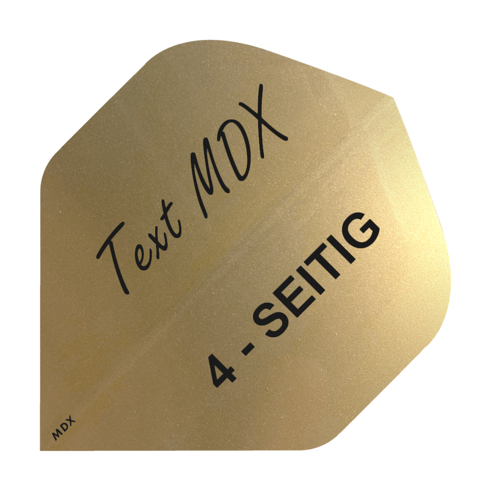Set di 10 facchini metallici stampati su 4 lati - testo desiderato - standard MDX
