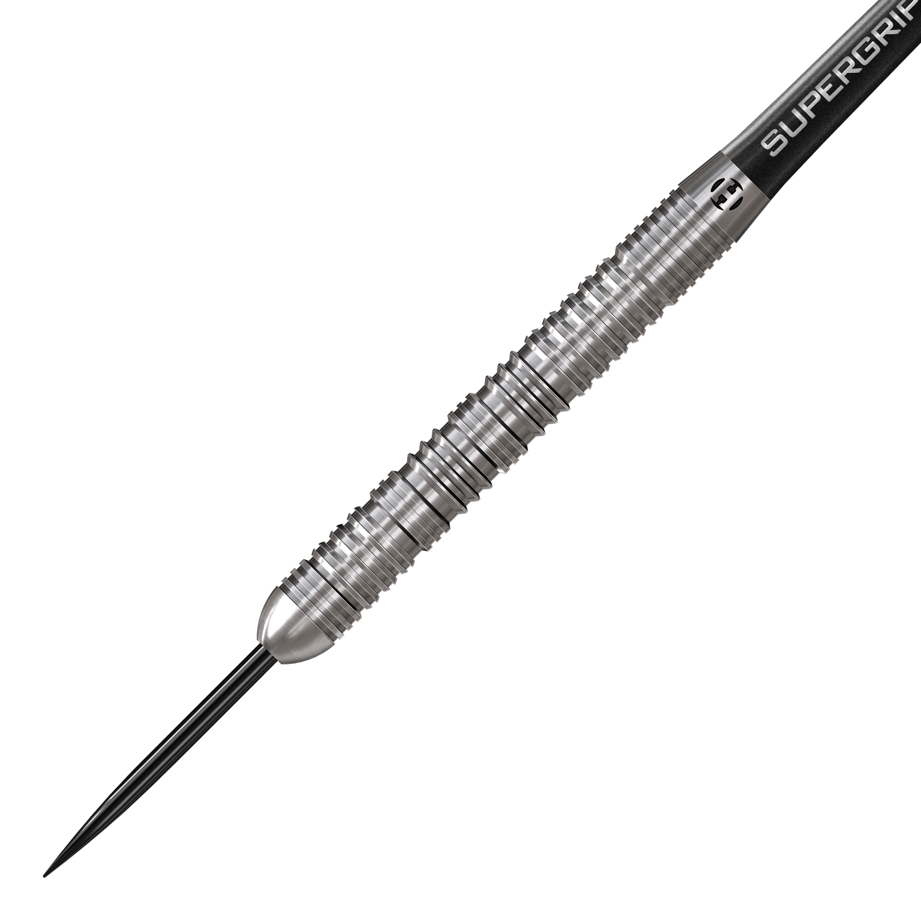 Freccette in acciaio Harrows Impact Zu sehen ist ein weiteres Detailfoto von Harrows Impact Steeldarts. Die hochwertige Verarbeitung der Darts ist deutlich erkennbar.