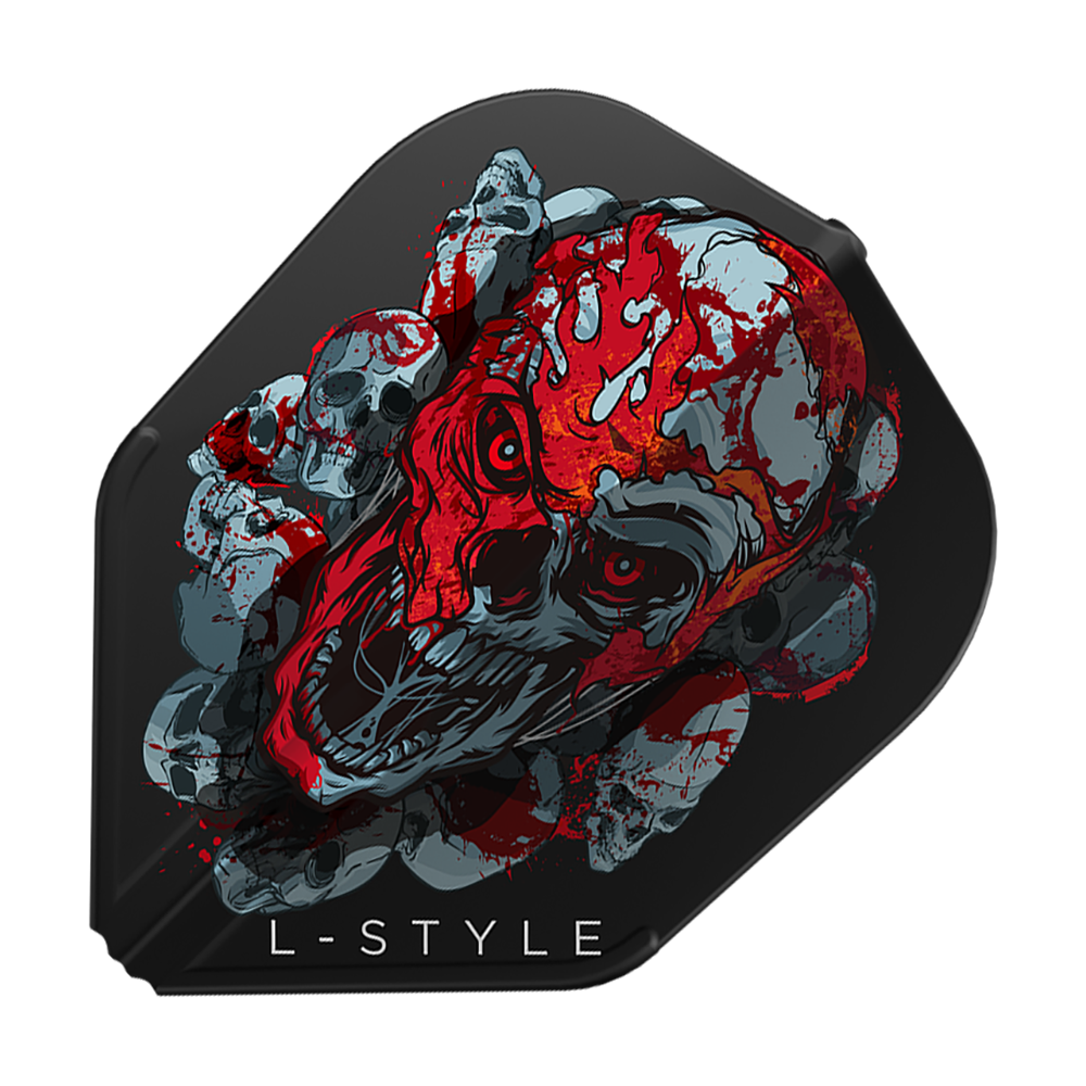 Alette L-Style Ryan Searle Signature V4 nere L3EZ Abgebildet sind L-Style Ryan Searle Signature V4 Black L3EZ Flights. Die schwarzen Flights wurden für maximale Leistung entwickelt.