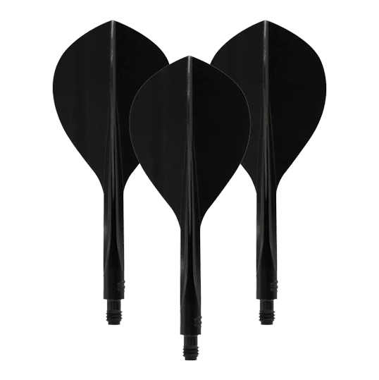 Condor Ax 120 Flight System Teardrop - Nero Hier ist das Condor Axe 120 Flight-System Teardrop in Schwarz abgebildet. Es handelt sich um einen Flightsatz für Darts.