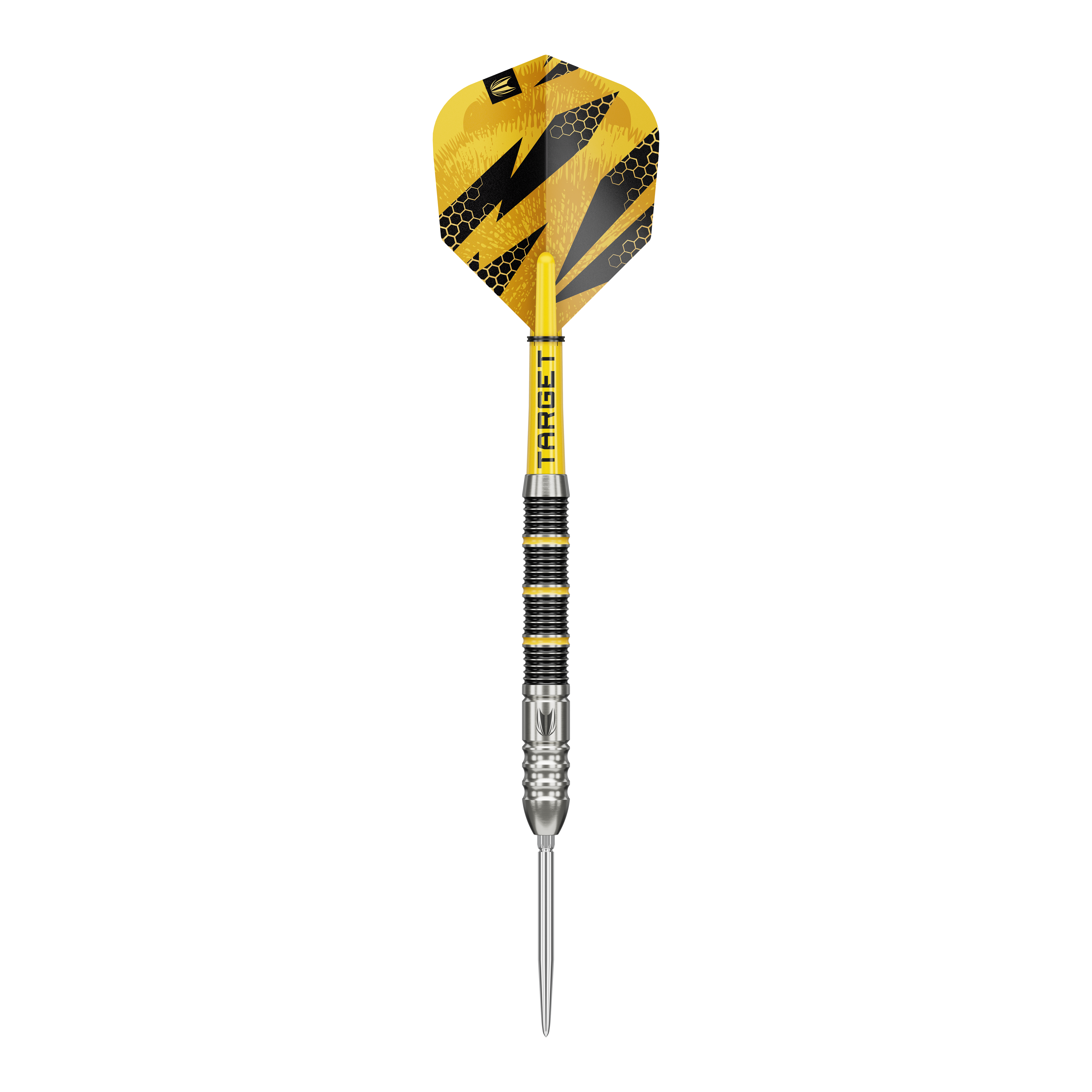 Freccette in acciaio Target Buzz 02 Swiss Points Das Foto präsentiert die Target Buzz 02 Swiss Points Steeldarts. Sie bieten ein optimales Spielerlebnis.