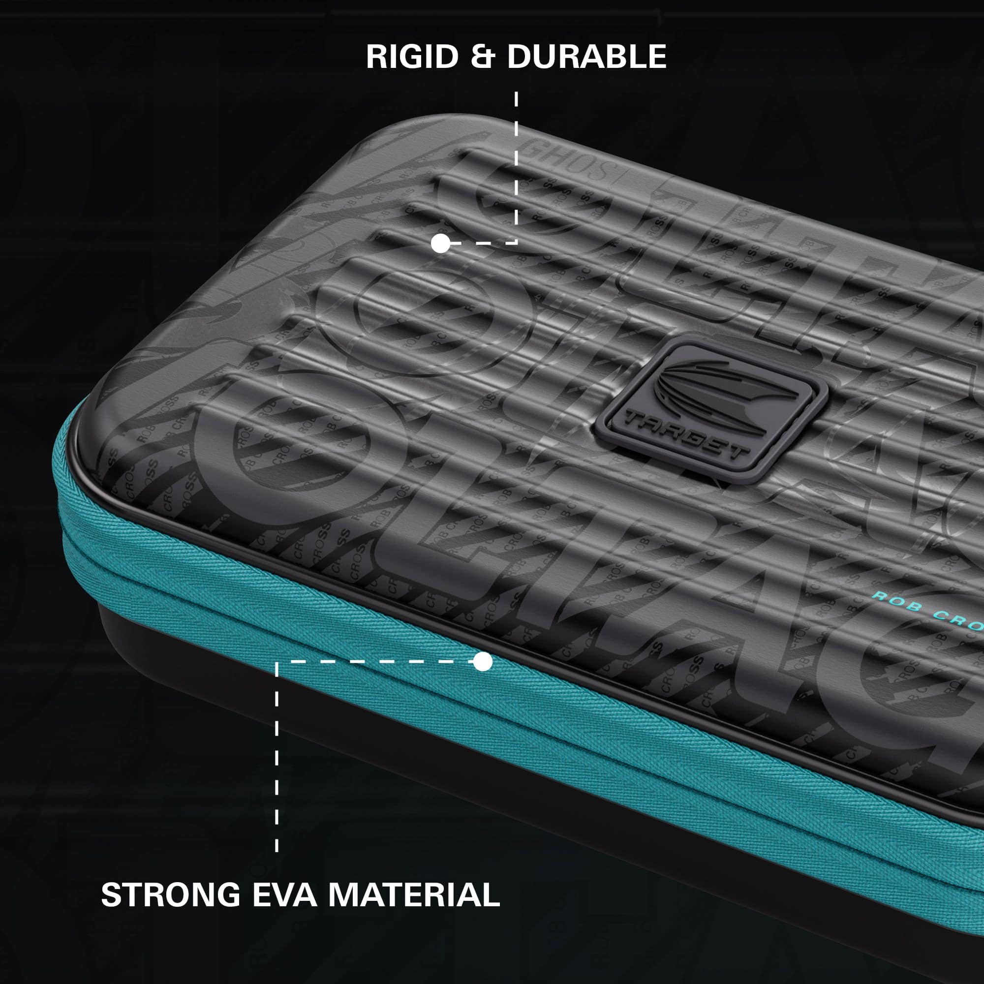 Custodia per freccette Rob Cross della serie Ghost Takoma XL Abgebildet ist das Takoma XL Ghost Series Rob Cross Dartcase. Das Case wird für die Aufbewahrung von Darts verwendet.