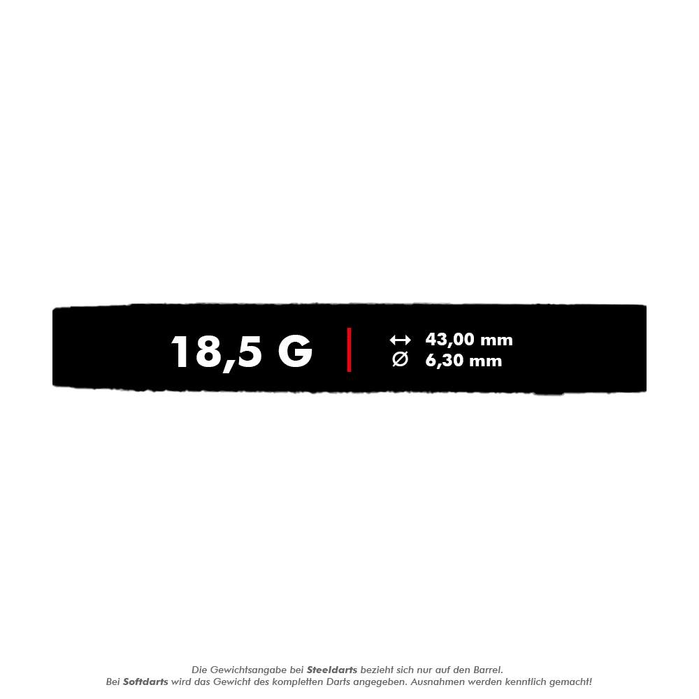 Freccette morbide McDart 85 Tungsten V21 - 18,5 g