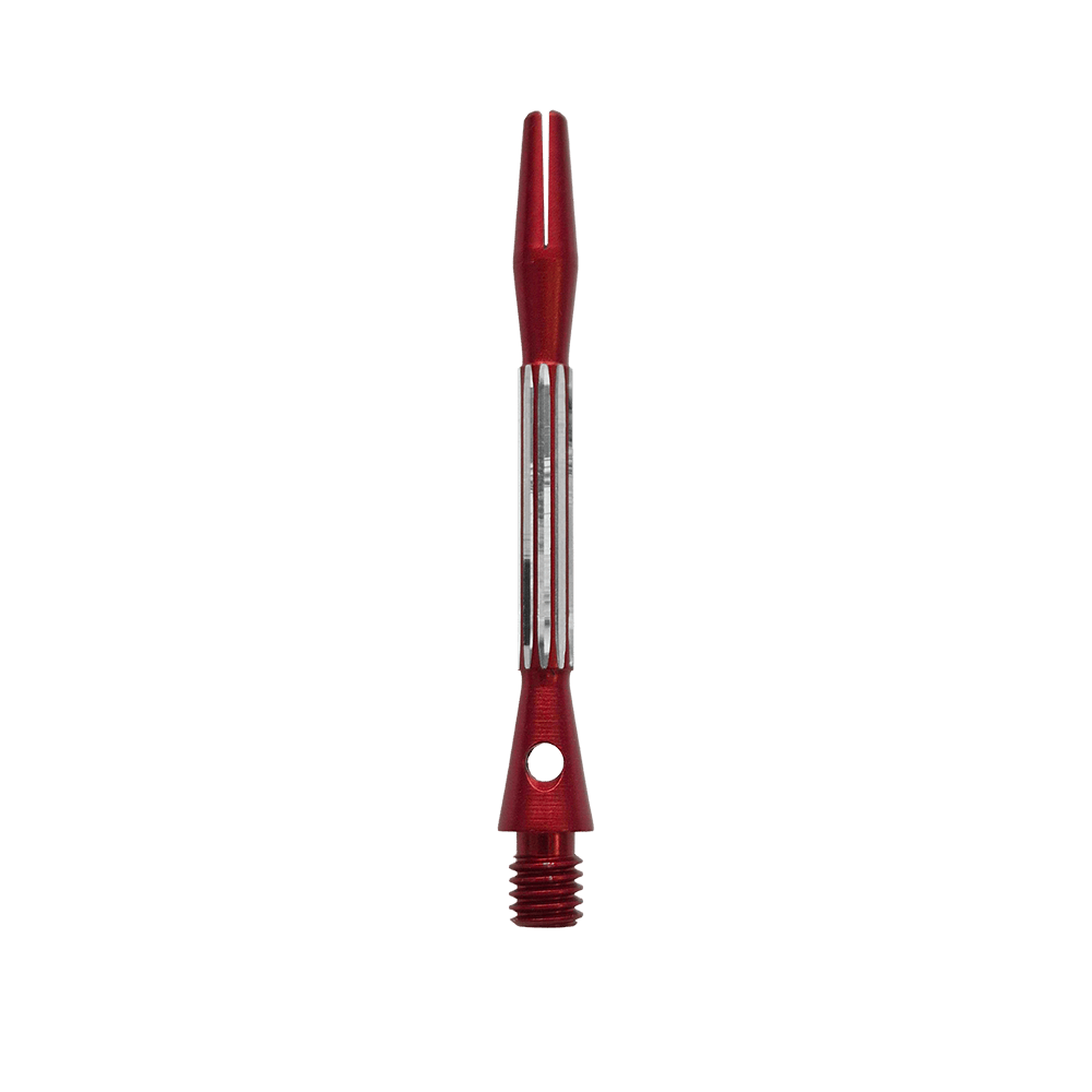Aste in alluminio Bulls NL Flash 2 - Rosse - 46 mm Das Foto zeigt die Bulls NL Flash 2 Aluminium Shafts in Rot, 46 mm lang. Die Shafts sorgen für mehr Haltbarkeit bei Dartpfeilen.