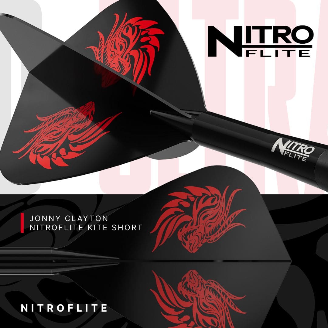 Freccette in acciaio Red Dragon Jonny Clayton RD-ULTRA Switch Point - 22 g Auf dem Bild sind die Red Dragon Jonny Clayton RD-ULTRA Switch Point Steeldarts mit 22 Gramm zu sehen. Die Darts werden aus einer anderen Perspektive dargestellt.