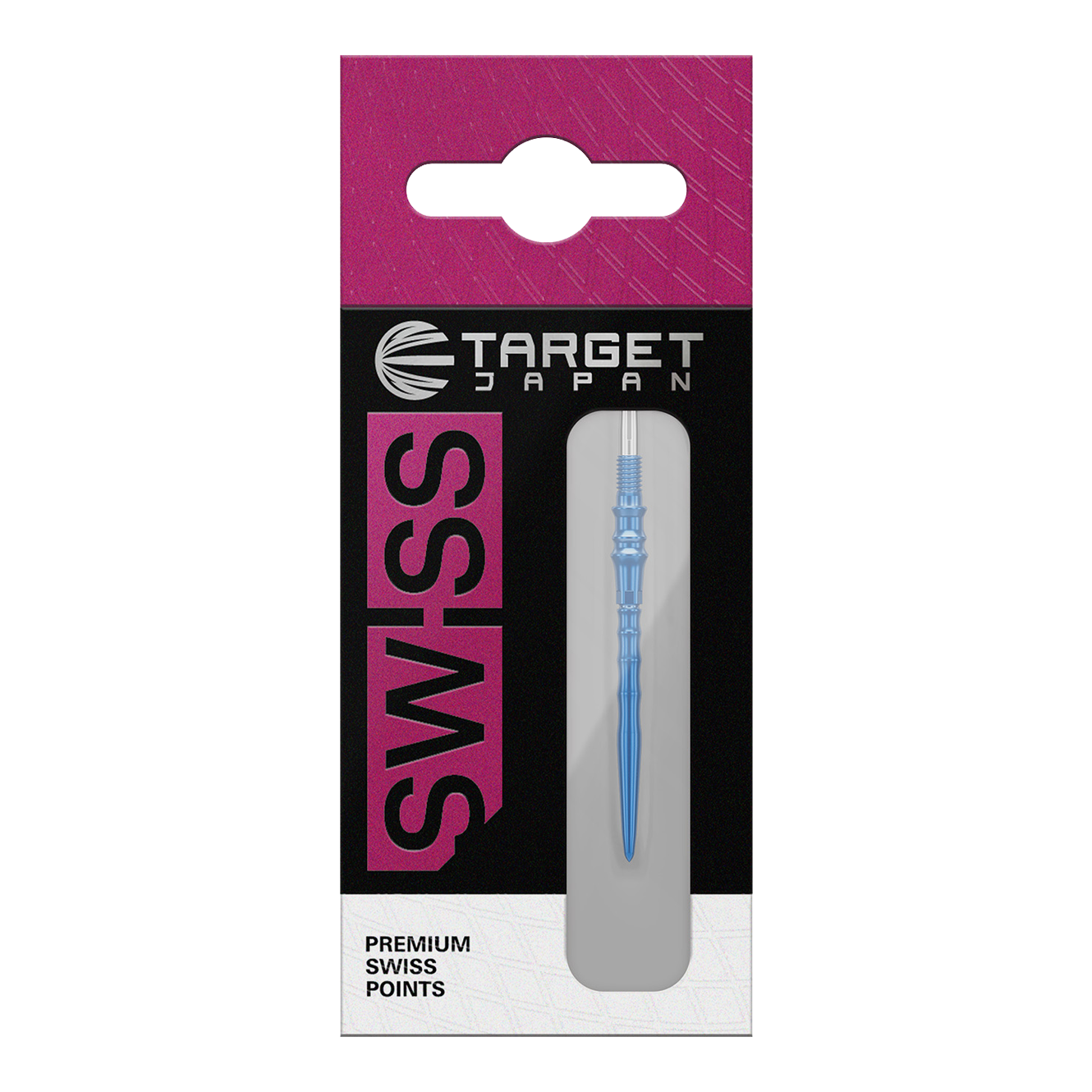 Punte per freccette Target Japan Premium Swiss Point - Blu Zu sehen sind Target Japan Premium Swiss Point Dartspitzen in der Farbe Blau. Sie werden als Ersatzspitzen für Dartpfeile verwendet.