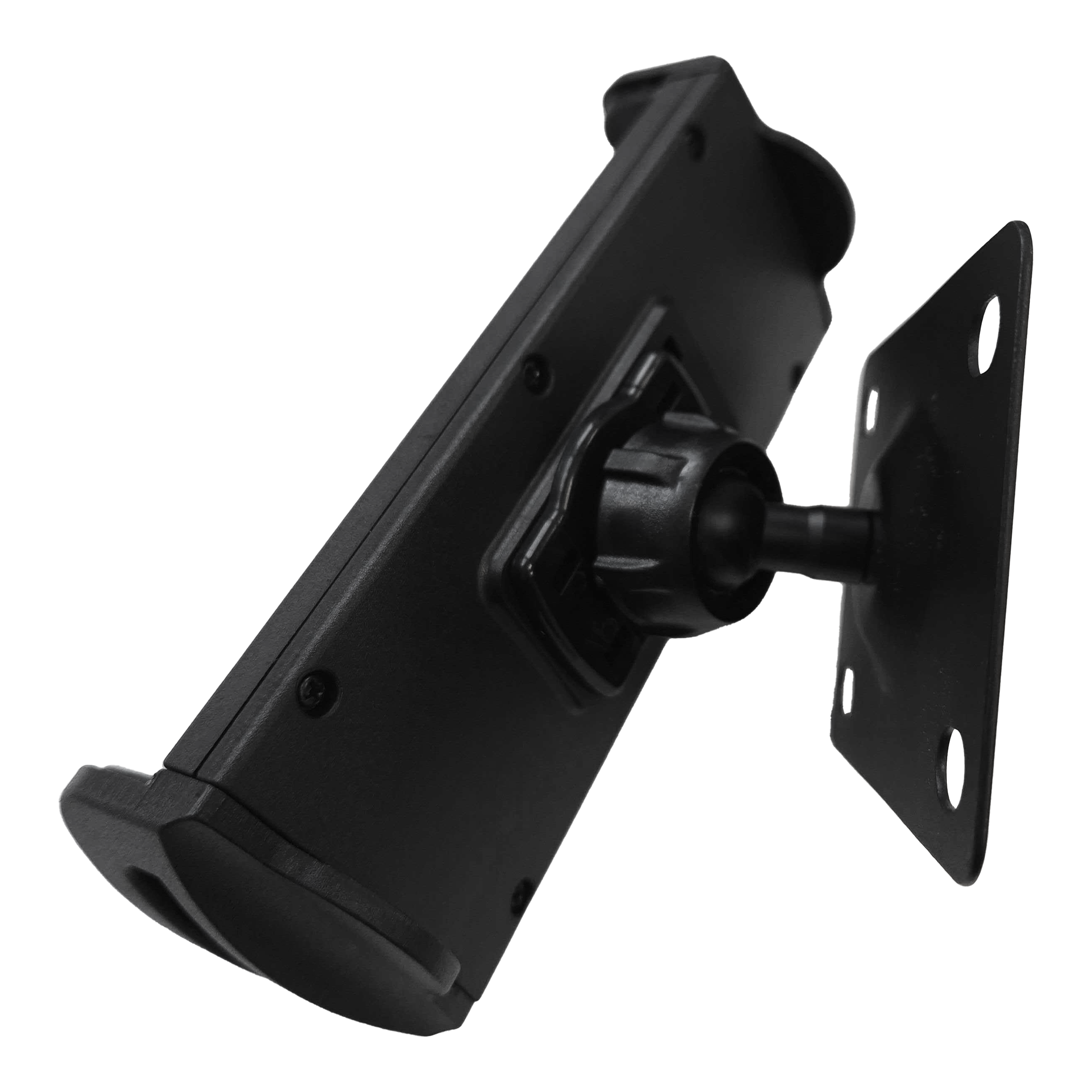 Supporto da parete per tablet McDart TABSteady Die Abbildung zeigt die McDart TABSteady Tablet Wandhalterung. Sie besteht aus robustem Material und ermöglicht die sichere Befestigung eines Tablets an der Wand.
