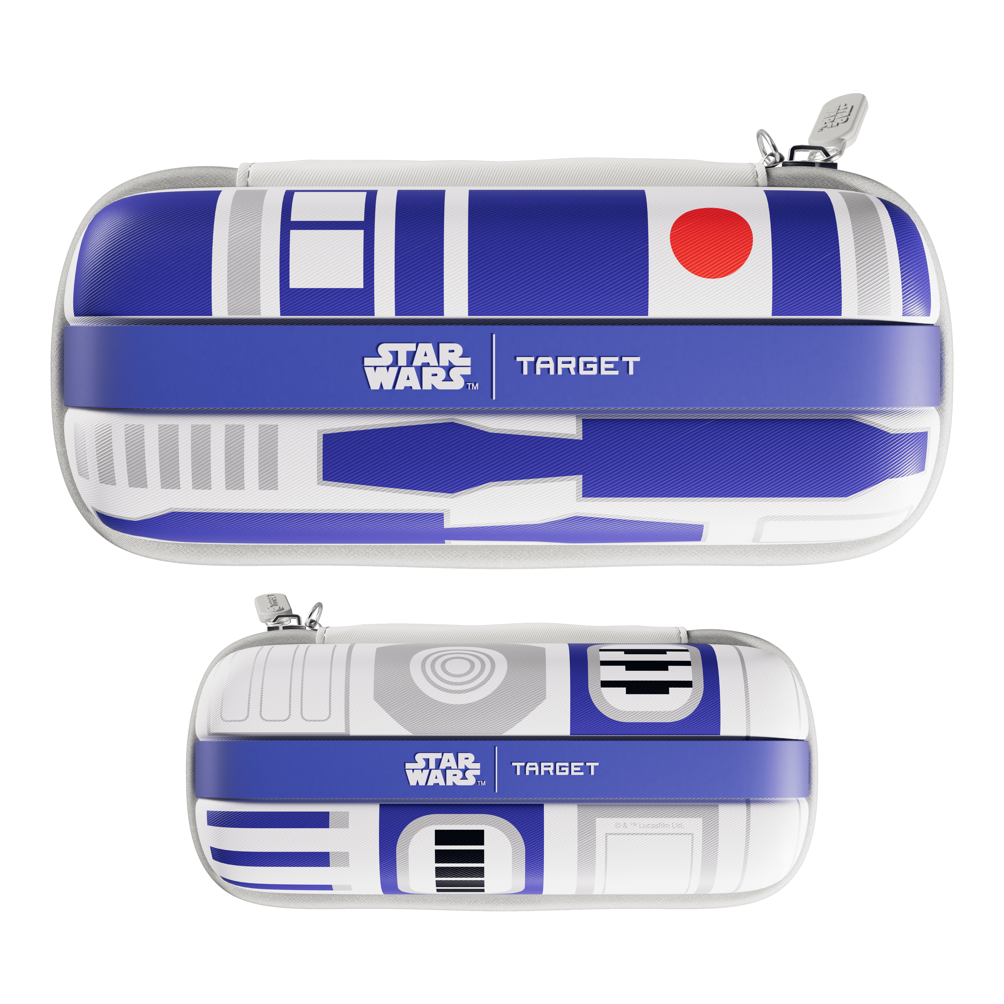 Portafreccette Target Star Wars Boa - R2D2 Abgebildet ist das Target Star Wars Boa Dartcase im Design von R2D2. Das Produkt dient zur sicheren Aufbewahrung von Dartzubehör.