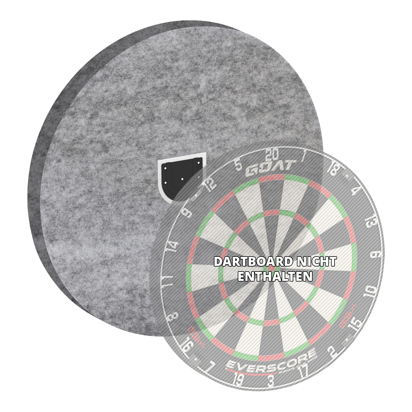 Sistema di insonorizzazione GOAT Silencer Veil Das Bild zeigt das GOAT Silencer Veil Dampening Schallschutz System. Es ist ein Produkt zur Geräuschdämmung beim Dartspielen.