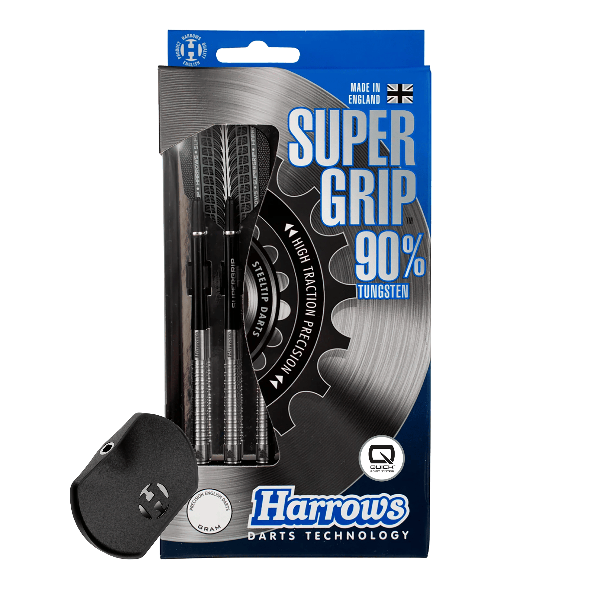 Freccette in acciaio Harrows Supergrip 90 Quick Point