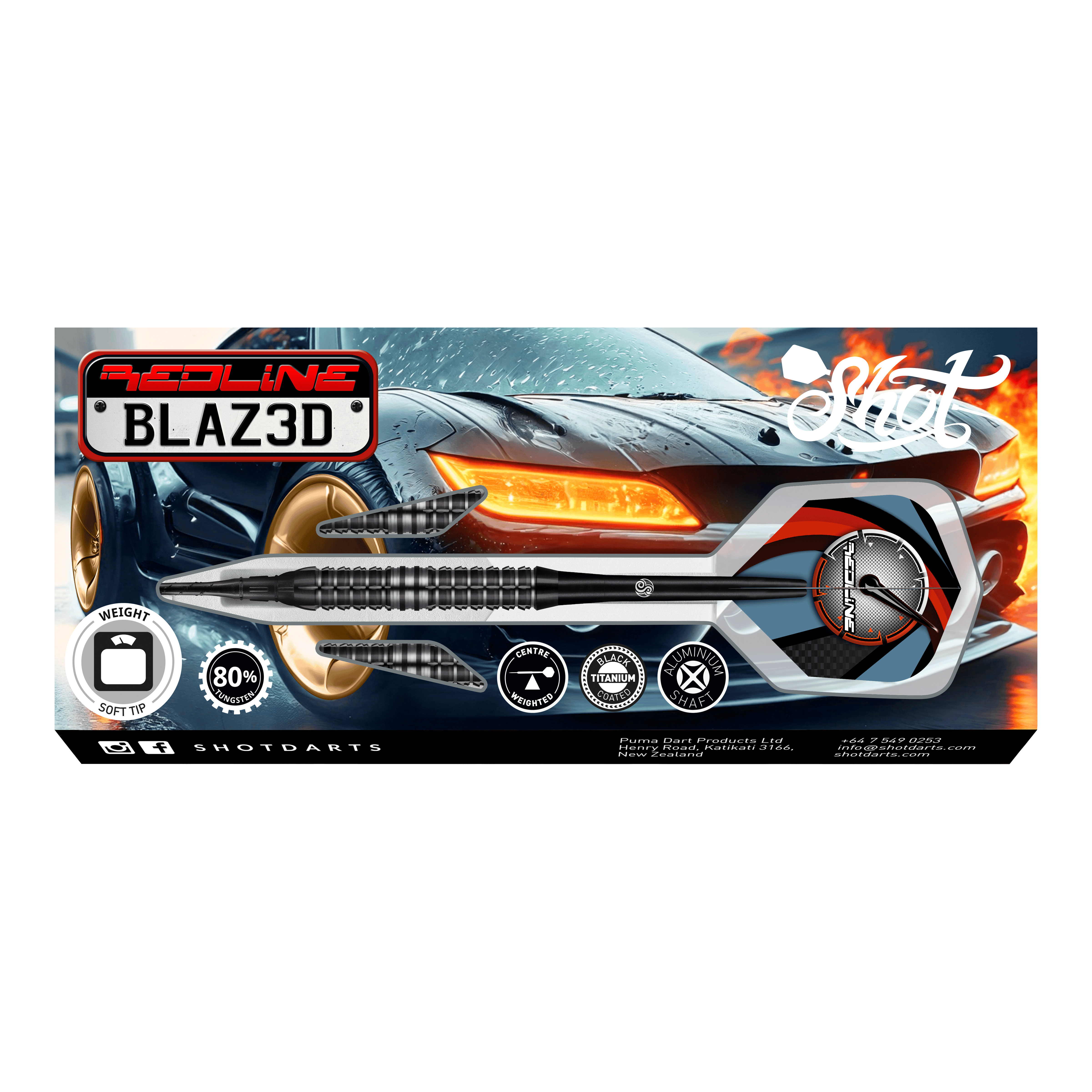 Freccette morbide Shot Redline Blazed - 20 g