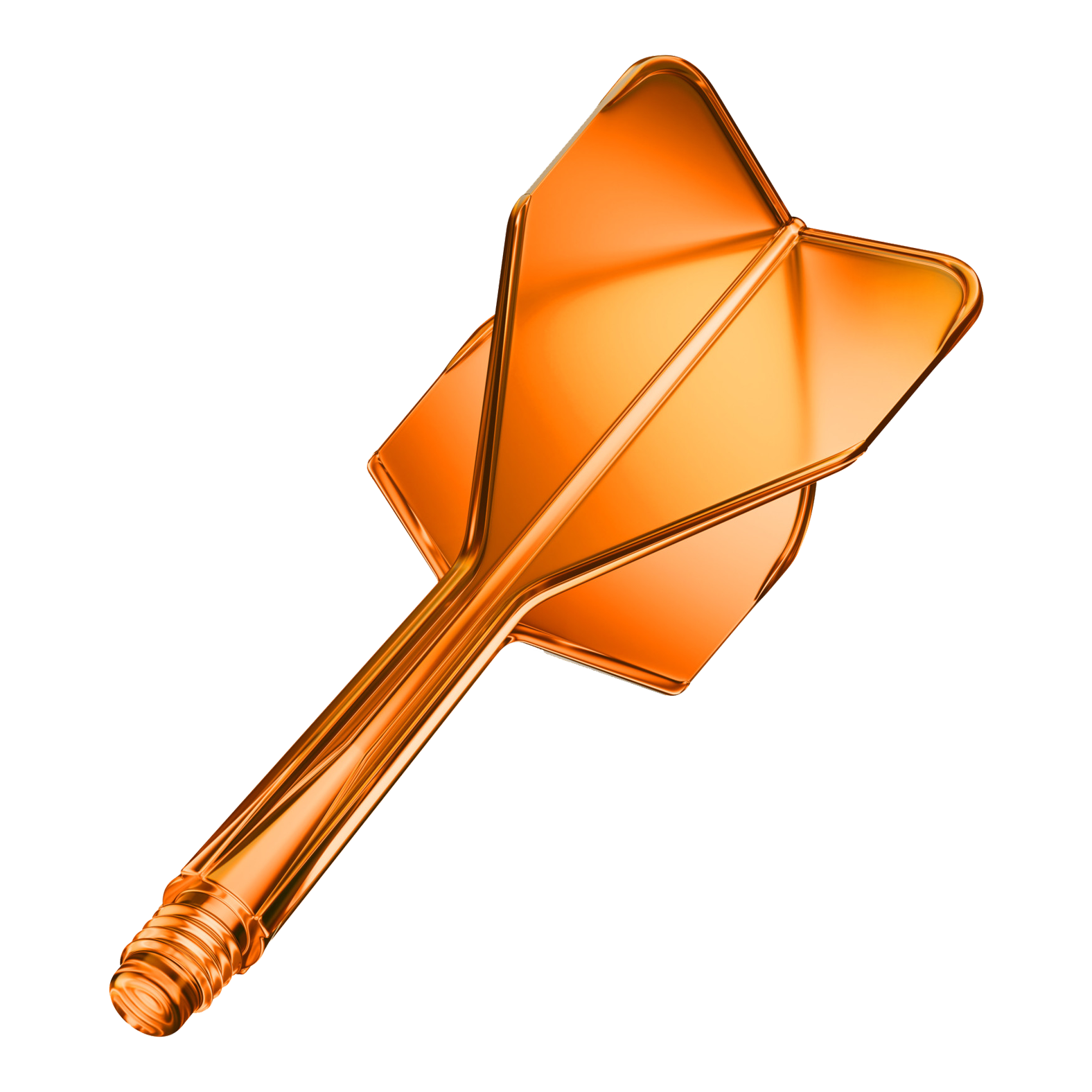 Sistema di albero di volo GOAT A1R No6 - Arancione neon Dieses Bild zeigt das GOAT A1R No6 Flight-Shaft-System in Neon Orange. Es handelt sich um einen Dart-Schaft mit Flug, präsentiert einzeln.