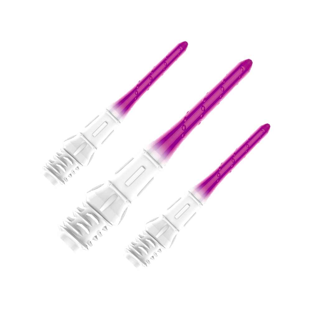 Punte a freccia graduate L-Style Premium Lippoint (confezione da 30) Dieses Bild zeigt ein Set der L-Style Premium Lippoint Gradiation Dartspitzen 30er Pack Grape. Mehrere Dartspitzen sind zusammen abgebildet.