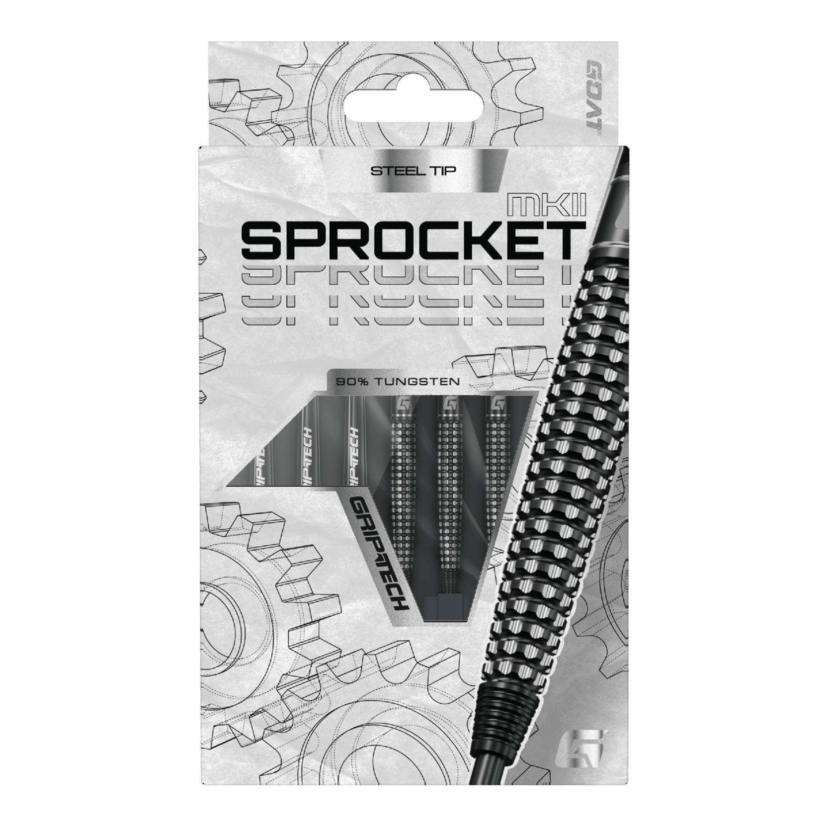 Dardi in acciaio a siluro GOAT Sprocket MKII GOAT Sprocket MKII Torpedo Steeldarts sind auf diesem Bild dargestellt. Sie zeichnen sich durch ihre besondere Form und Verarbeitung aus.